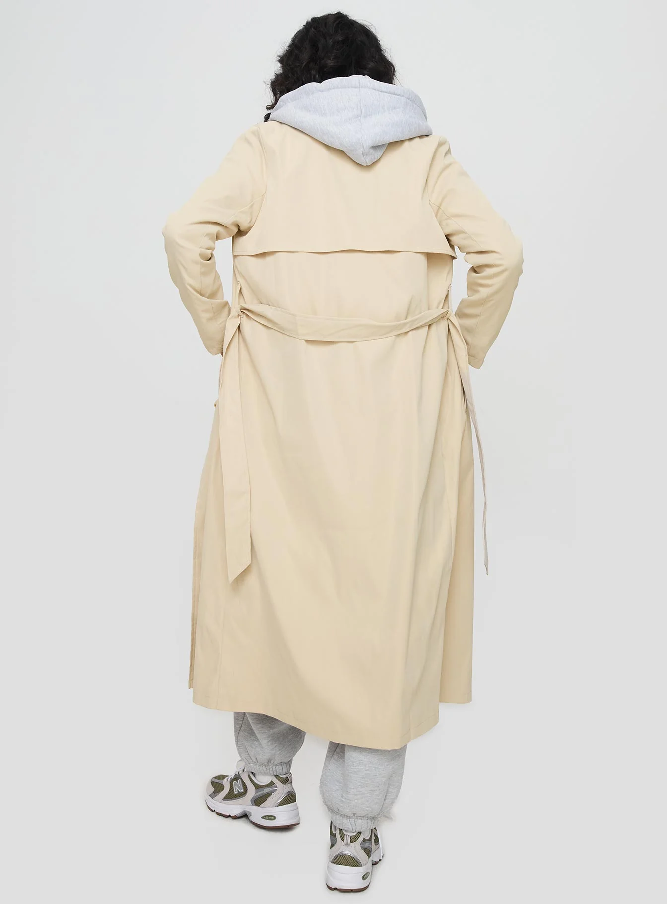 Haili Trench Coat Beige - Image 5