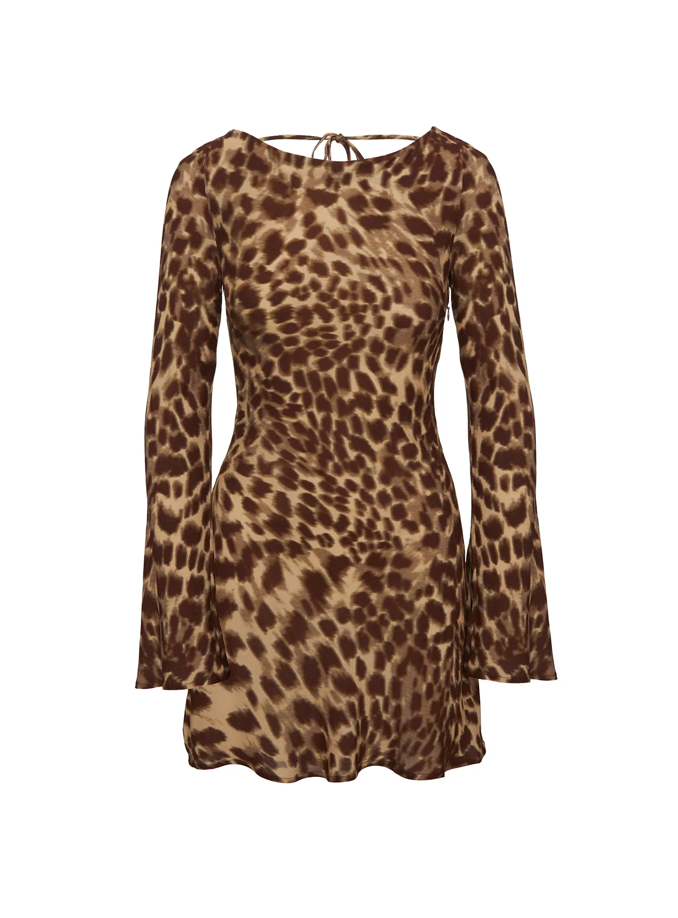 Halo Bias Long Sleeve Mini Dress Leopard - Image 11