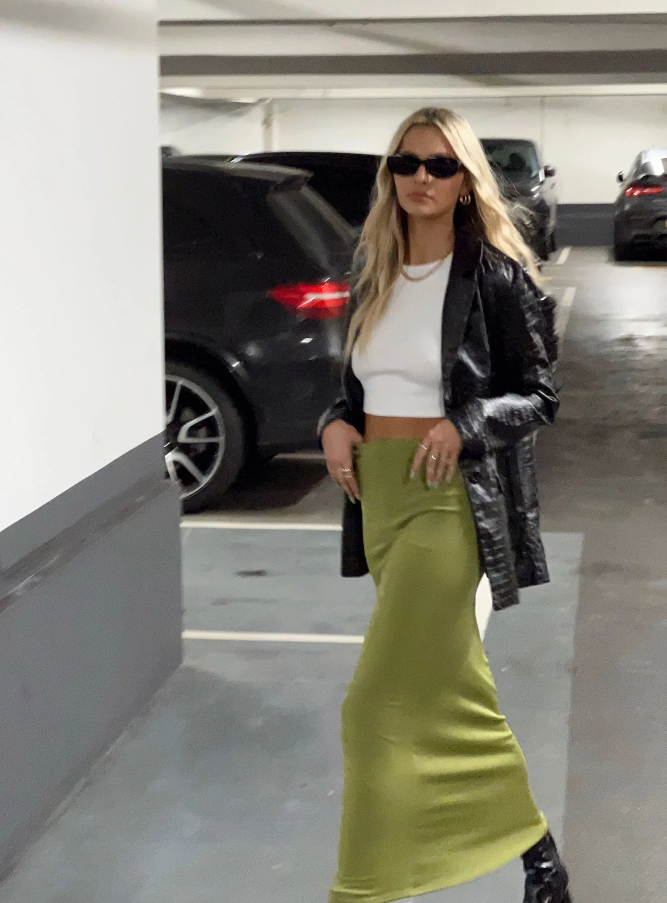 Harriette Maxi Skirt Green - Image 8