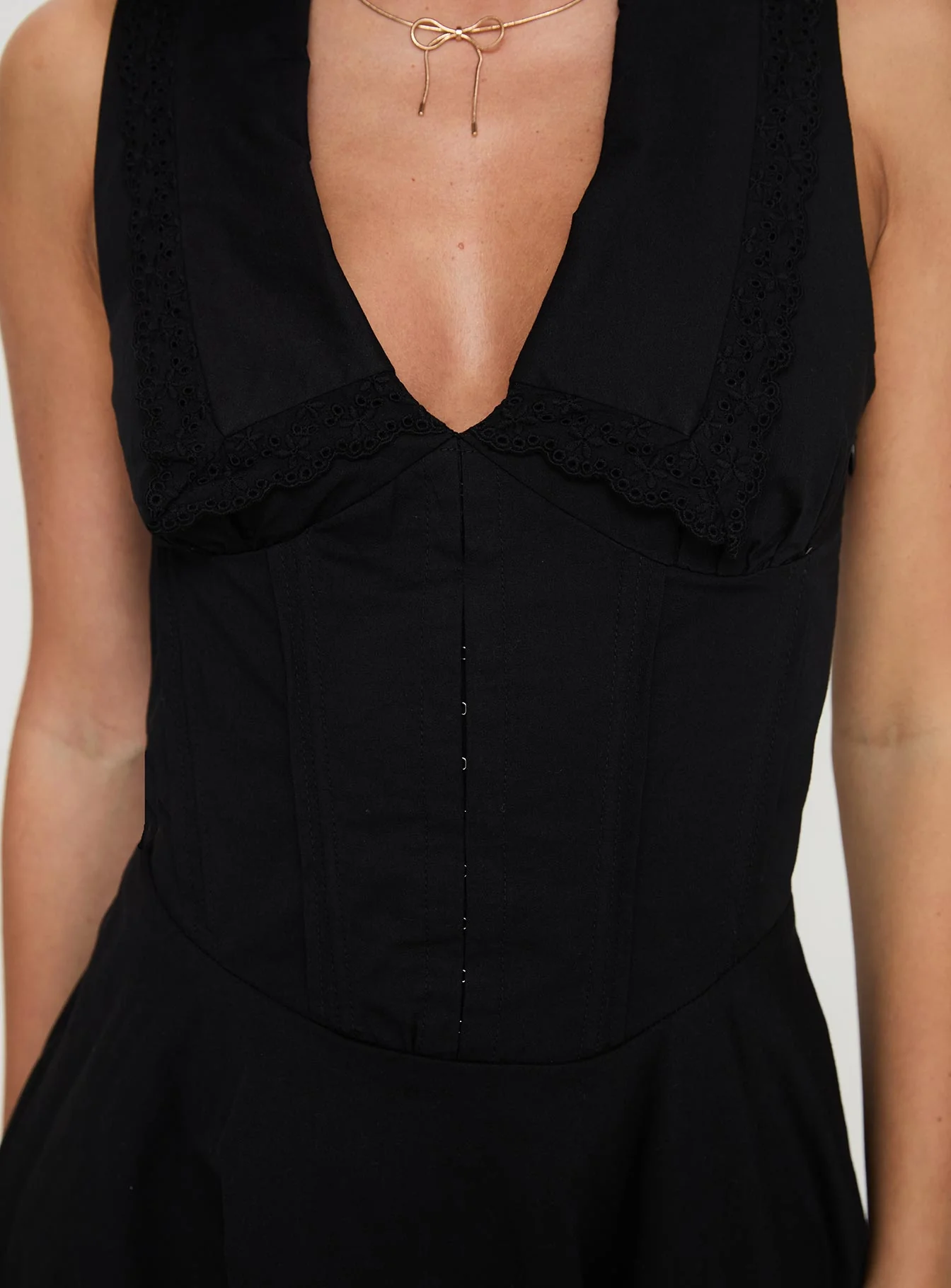 Haworth Mini Dress Black - Image 6
