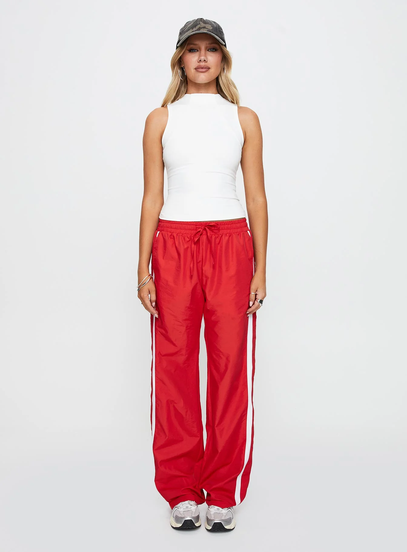 Healing Energy Funnel Neck Top White - Image 7