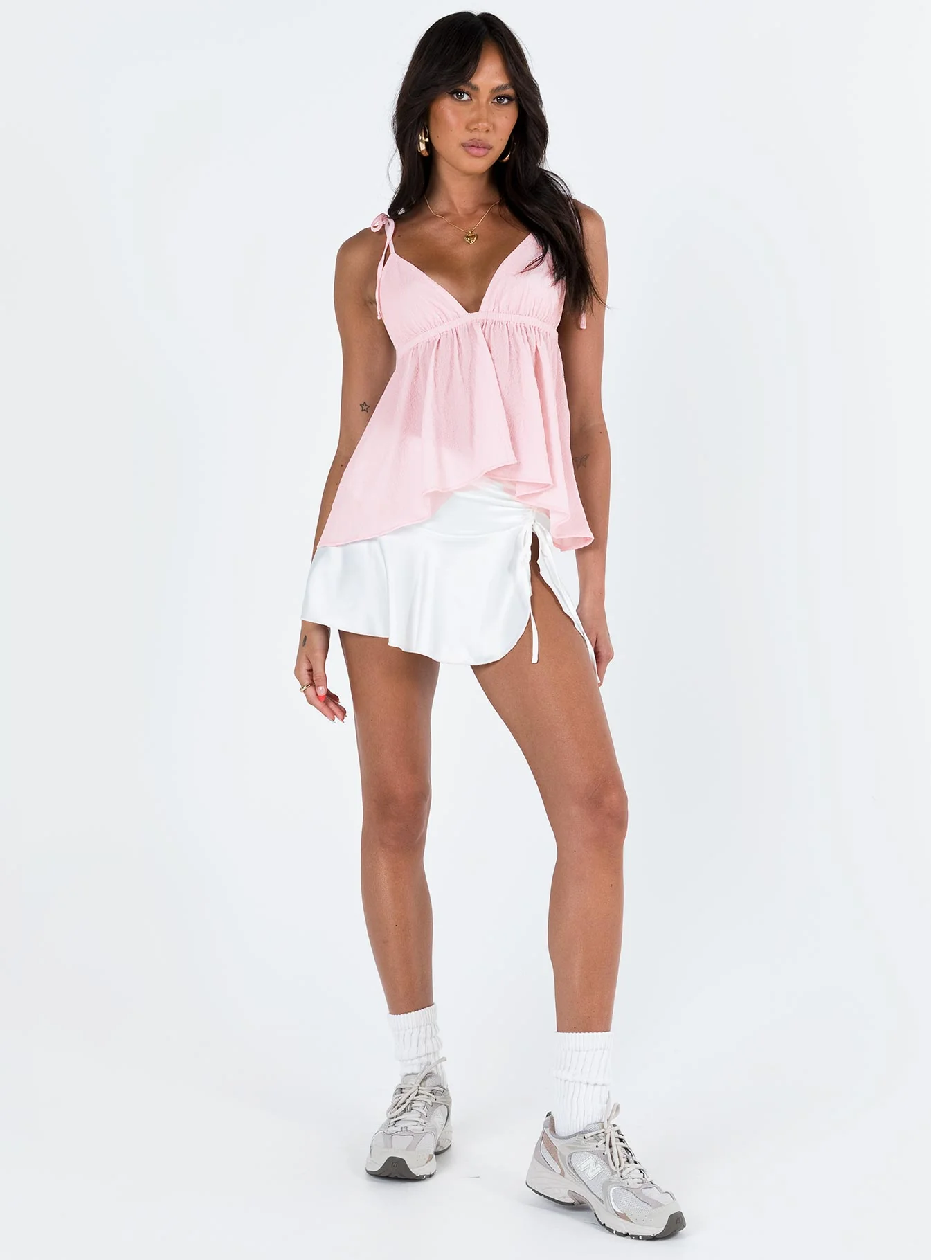 Hearts Flutter Top Pink - Image 3
