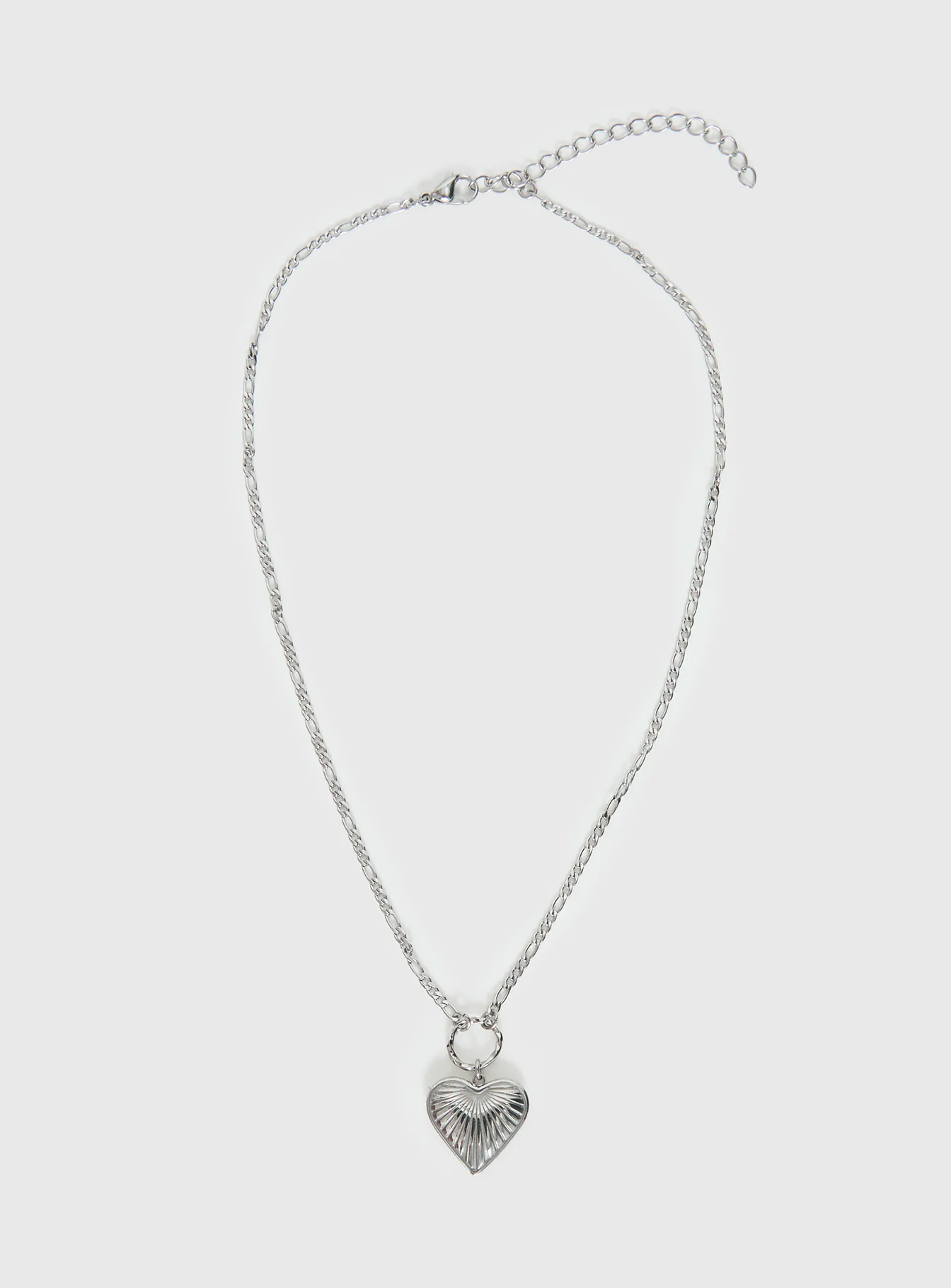 Honey Haze Stainless Silver Pendant Necklace Silver - Image 2