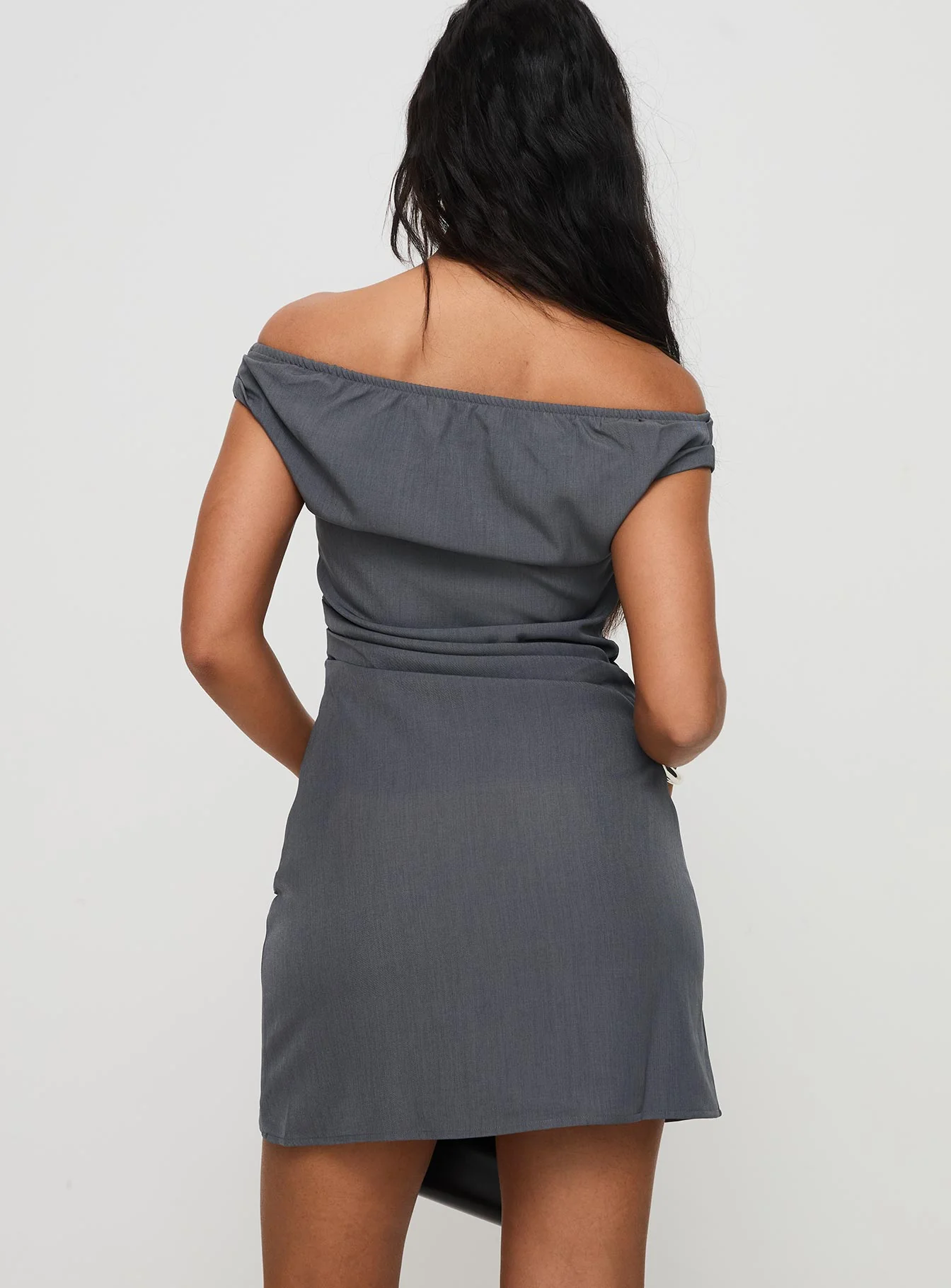 Horizons Mini Dress Grey - Image 5