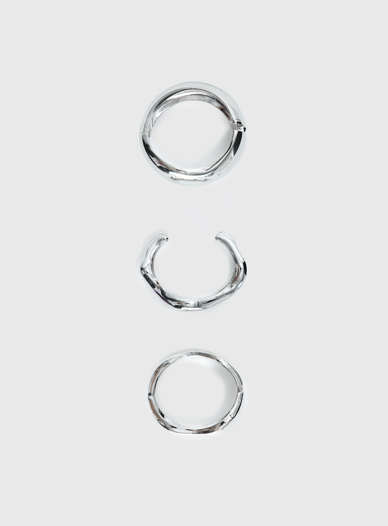 Hot Gossip Cuff Set Silver - Image 3