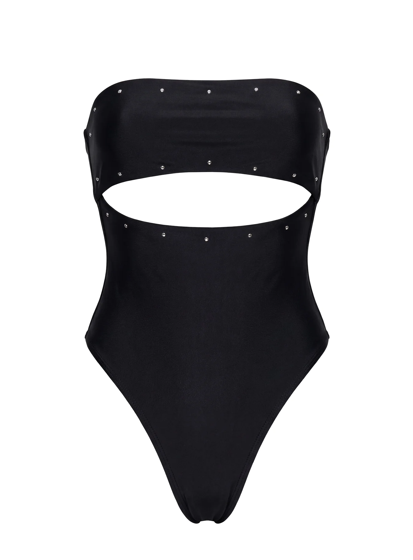 Imika Keyhole Stud One Piece Bikini Black - Image 5