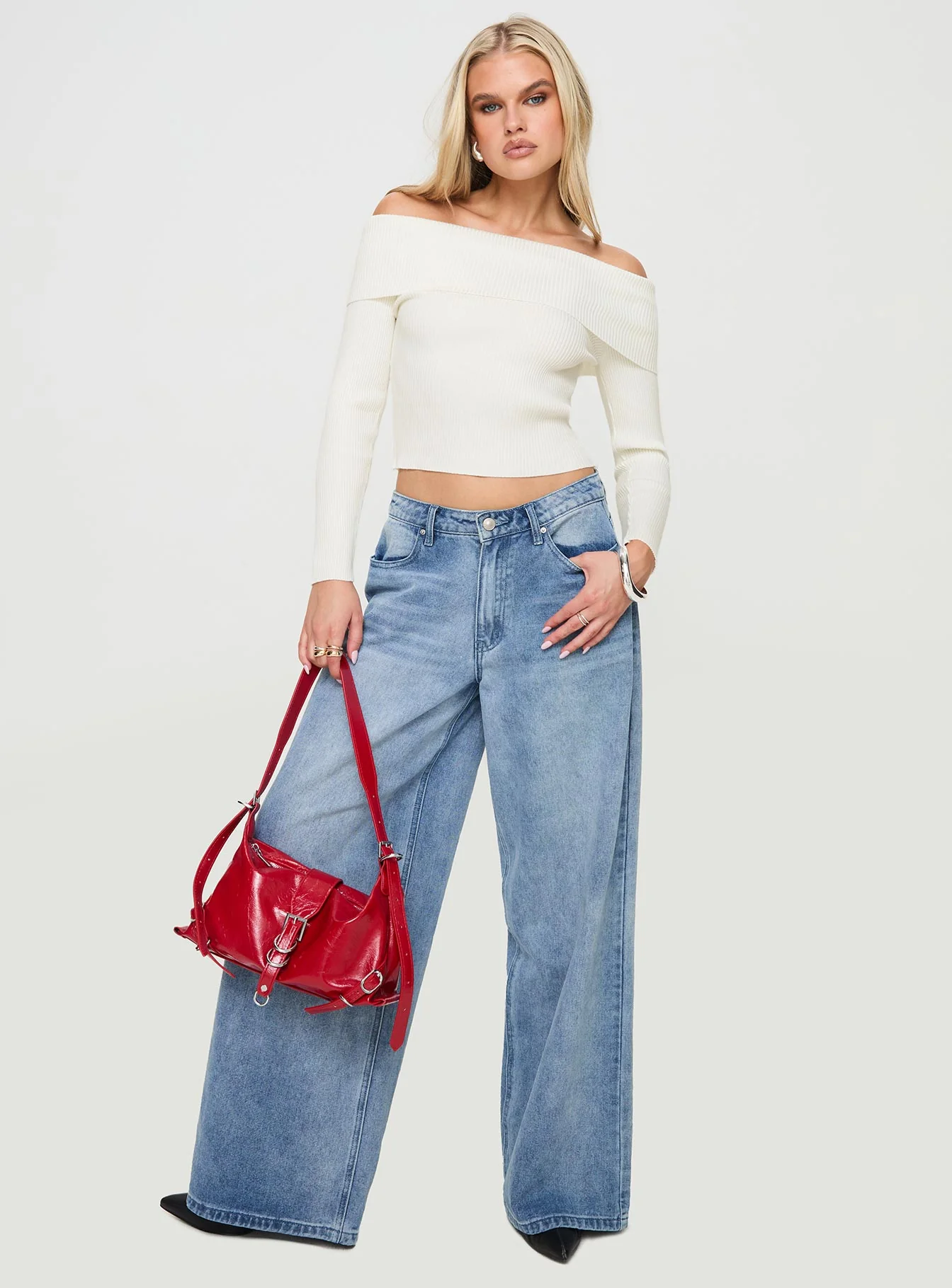 Infinity Off The Shoulder Top Cream - Image 3