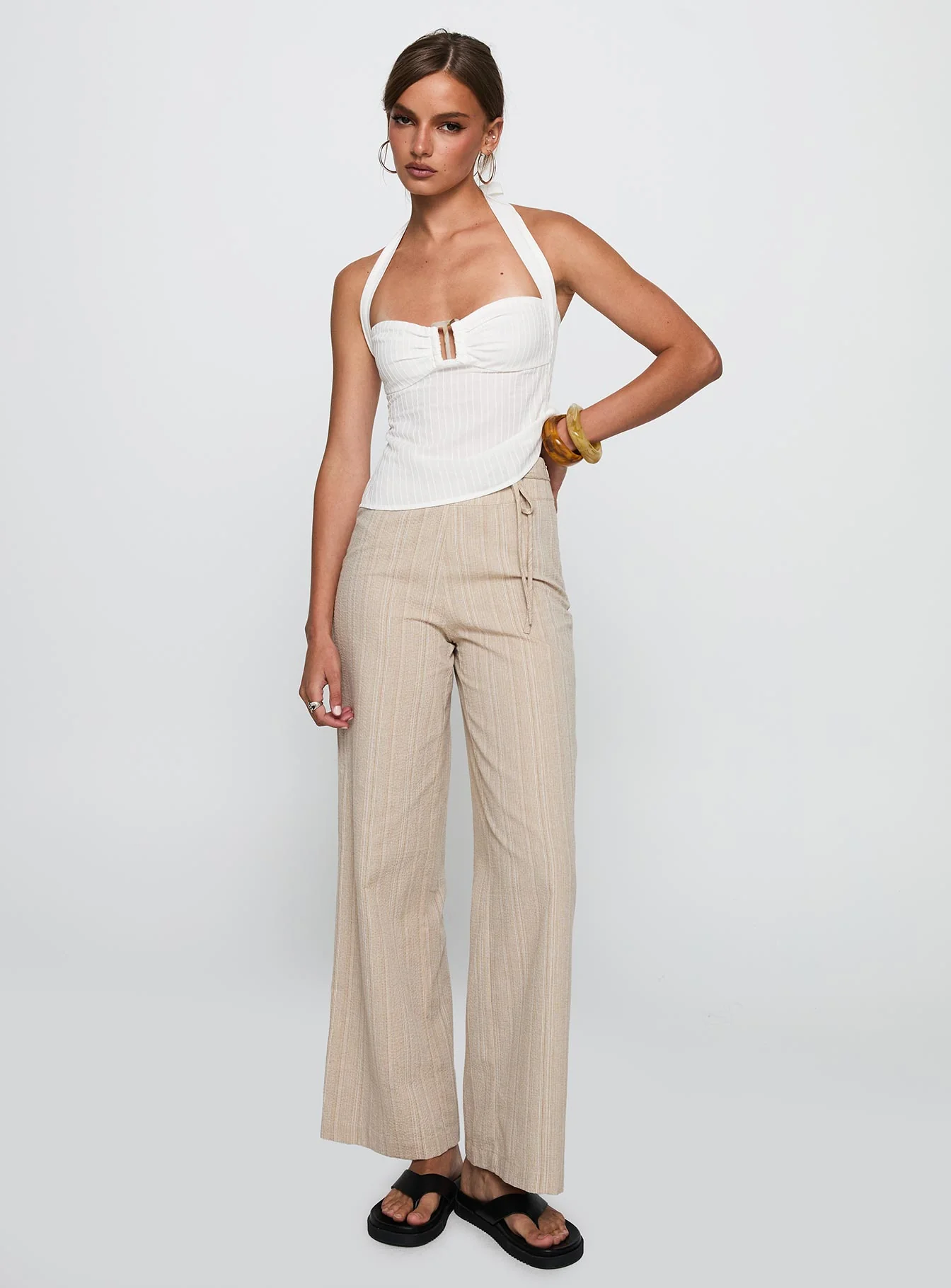 Isabetta Halter Top White Petite - Image 3