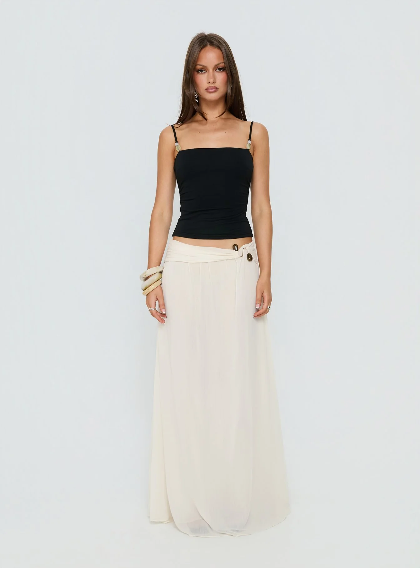 Isameika Beaded Tank Top Black - Image 7