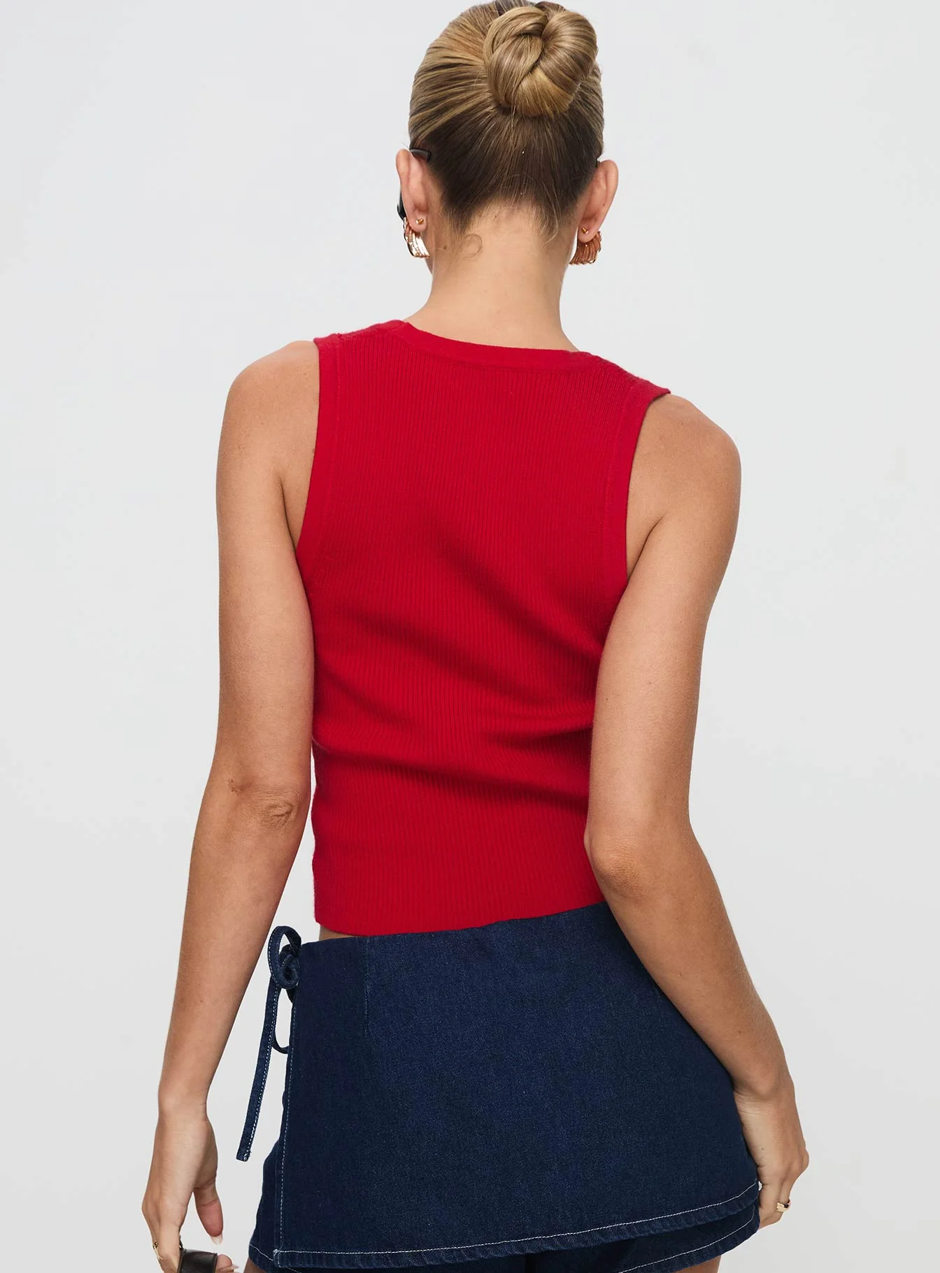 Issues Knit Top Red - Image 5