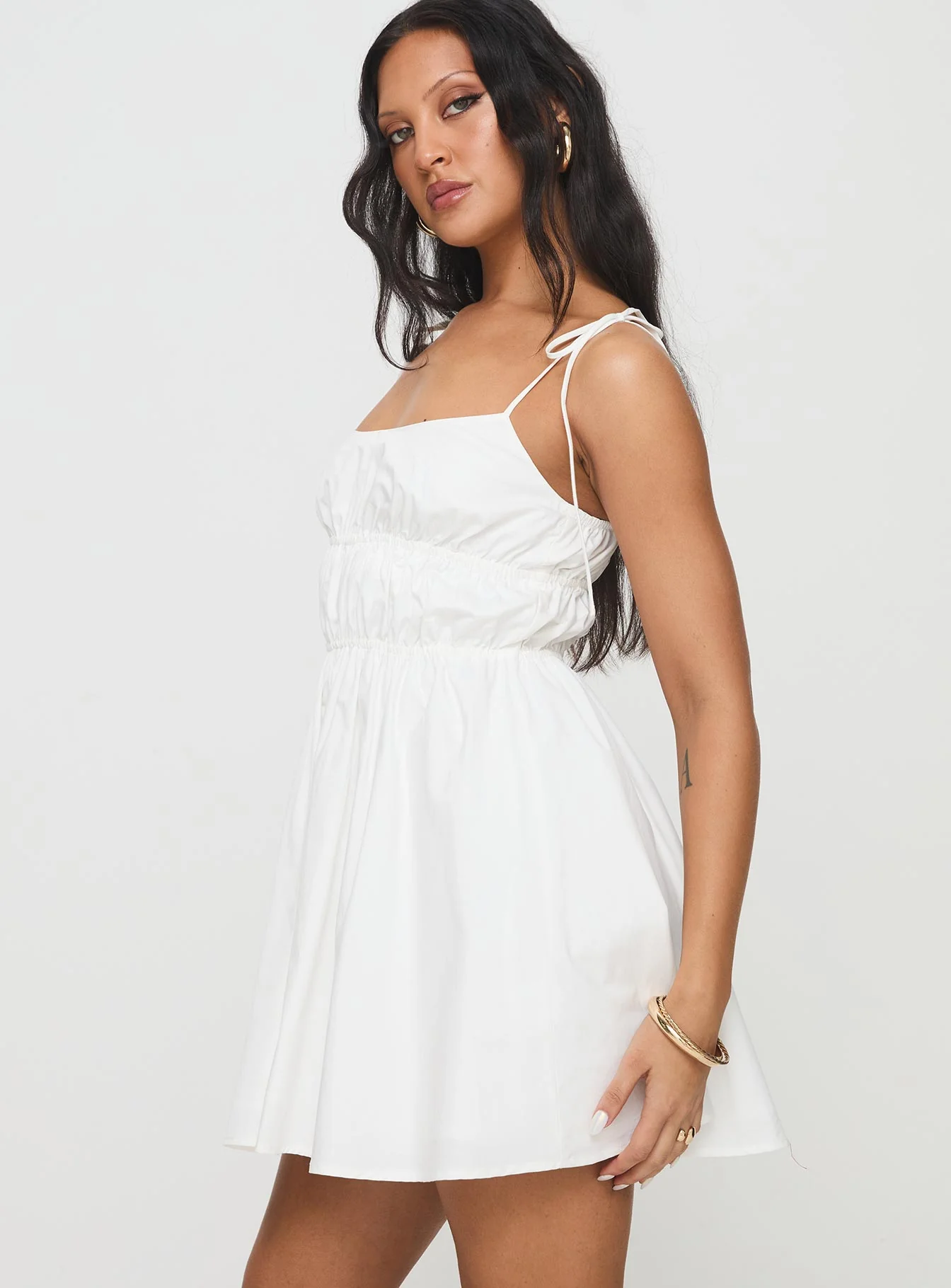 Jacksonne Mini Dress White - Image 4