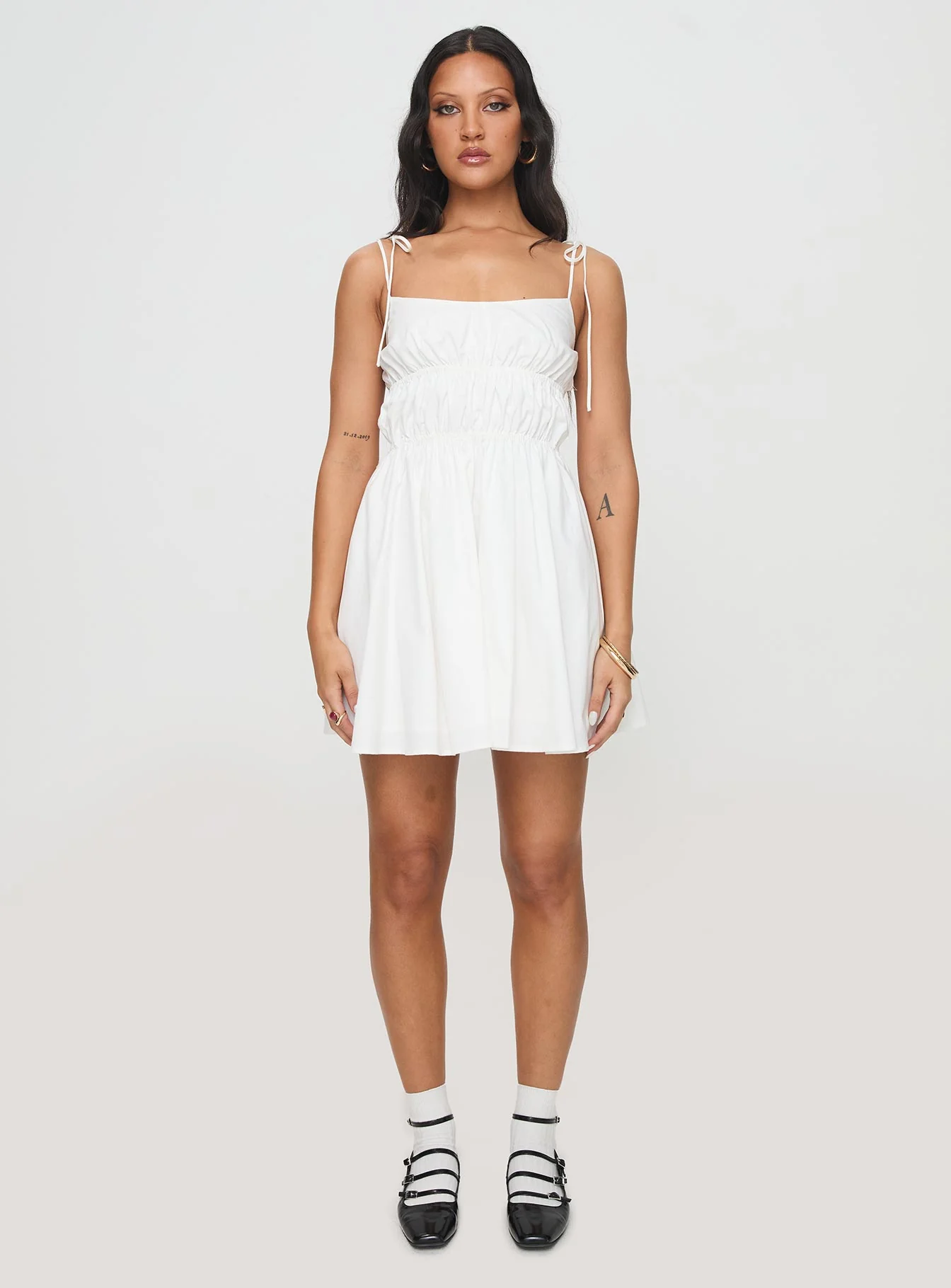 Jacksonne Mini Dress White - Image 7