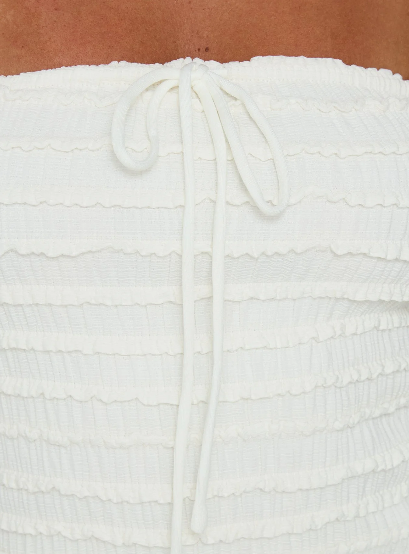 Jaima Textured Strapless Top Cream - Image 6