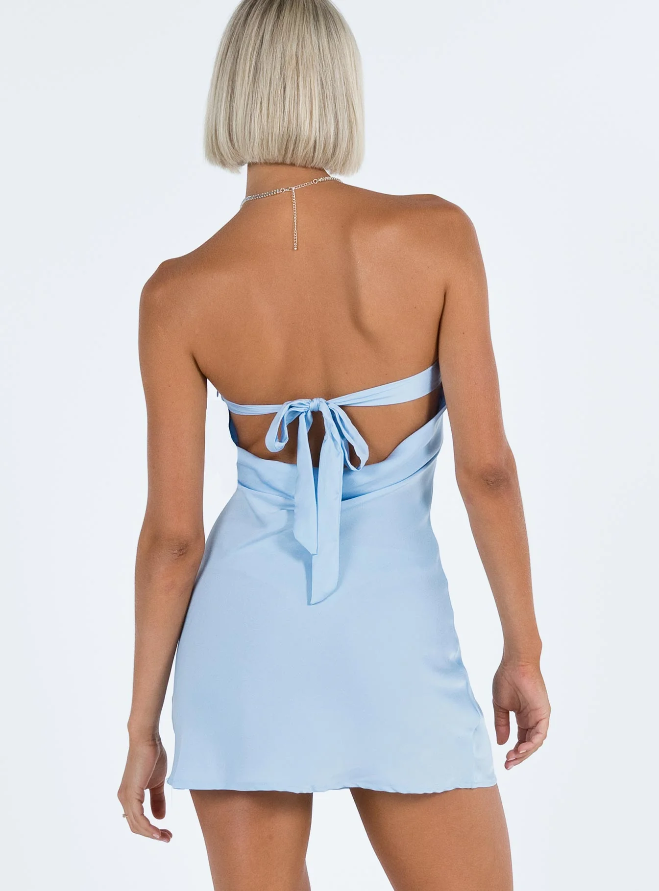 Jasmyn Mini Dress Blue - Image 5