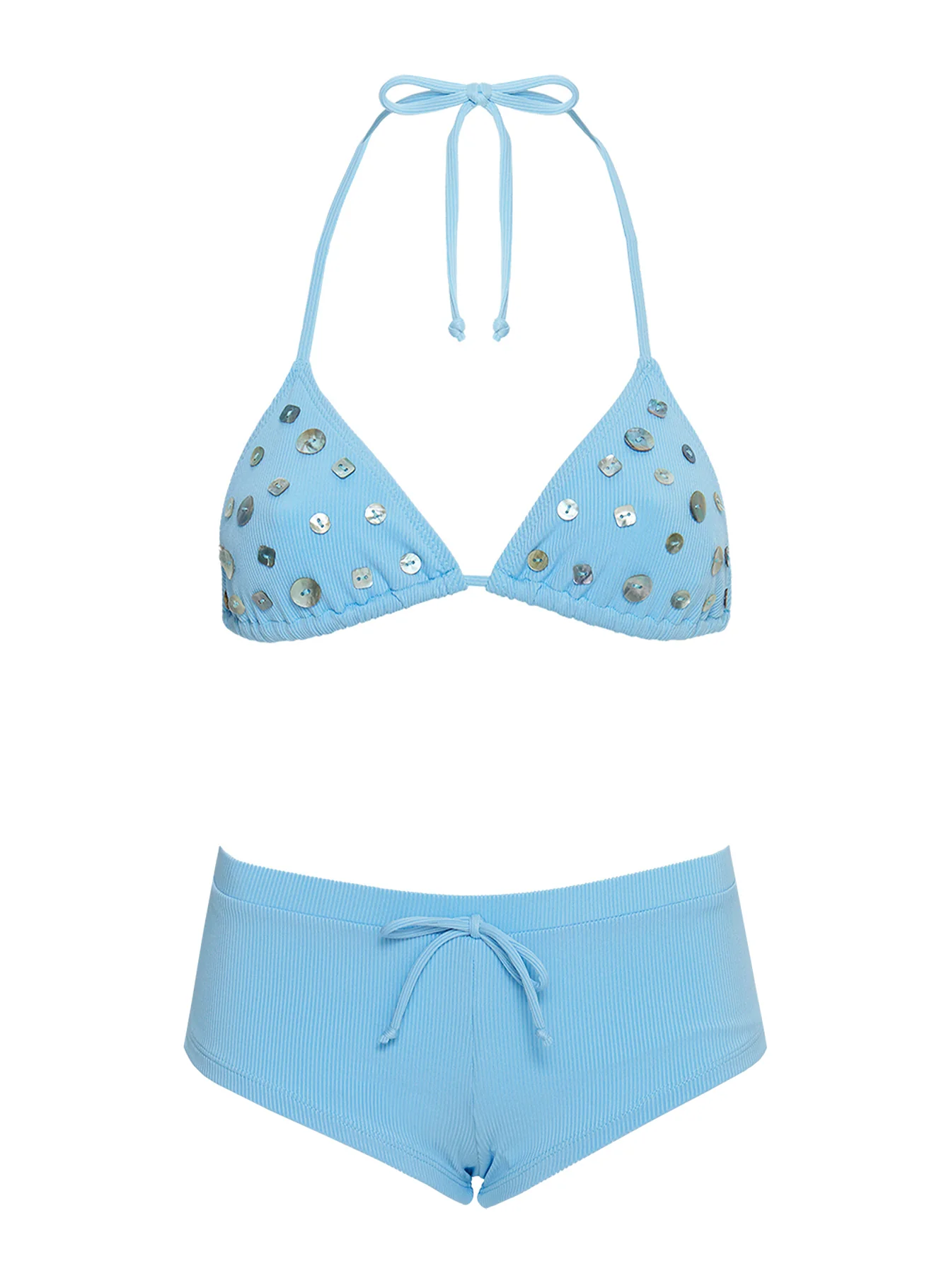 Jennee Micro Swim Shorts Blue - Image 5