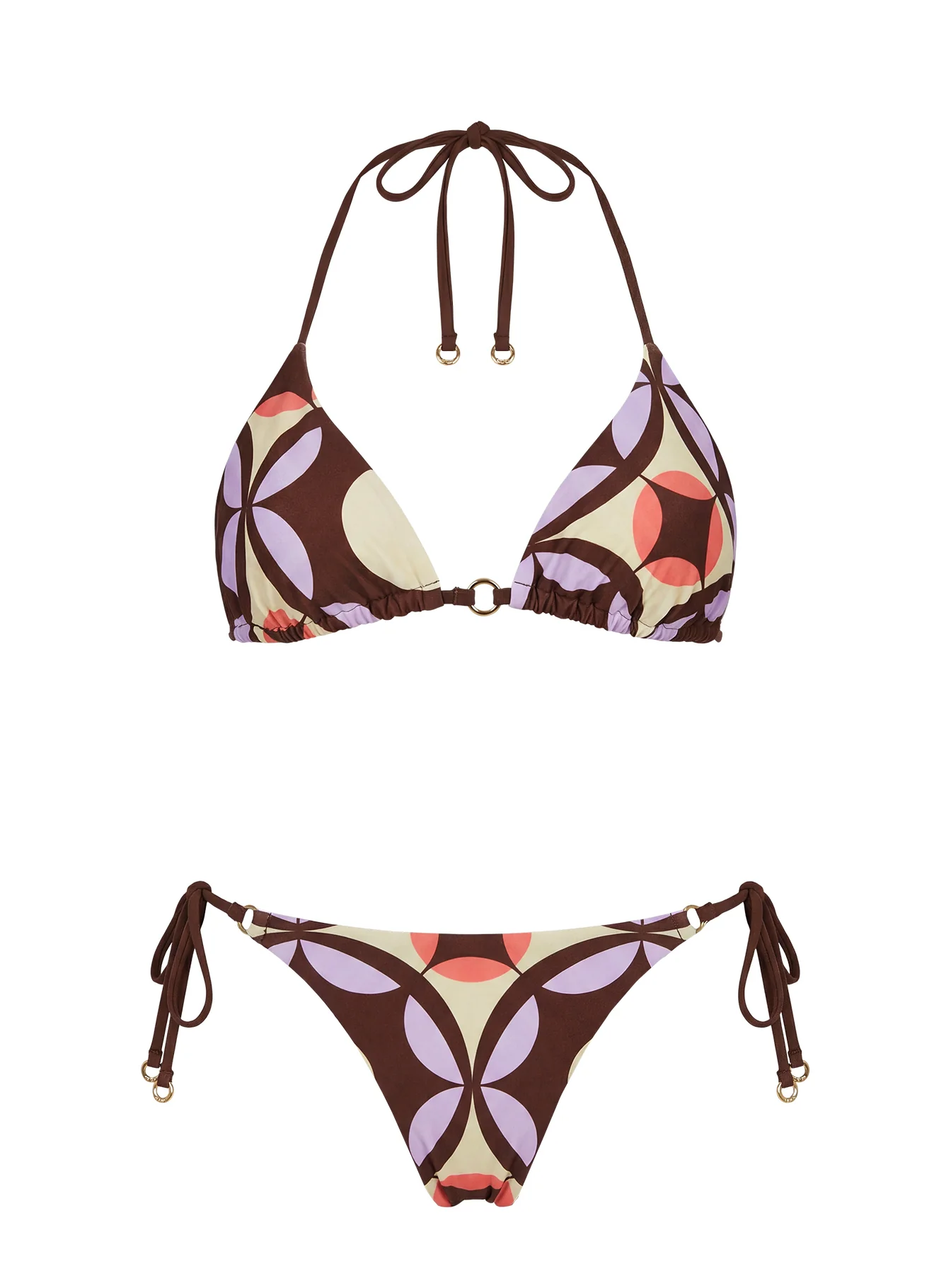 Jenner Tie Side Bikini Bottom Vintage Geo - Image 5