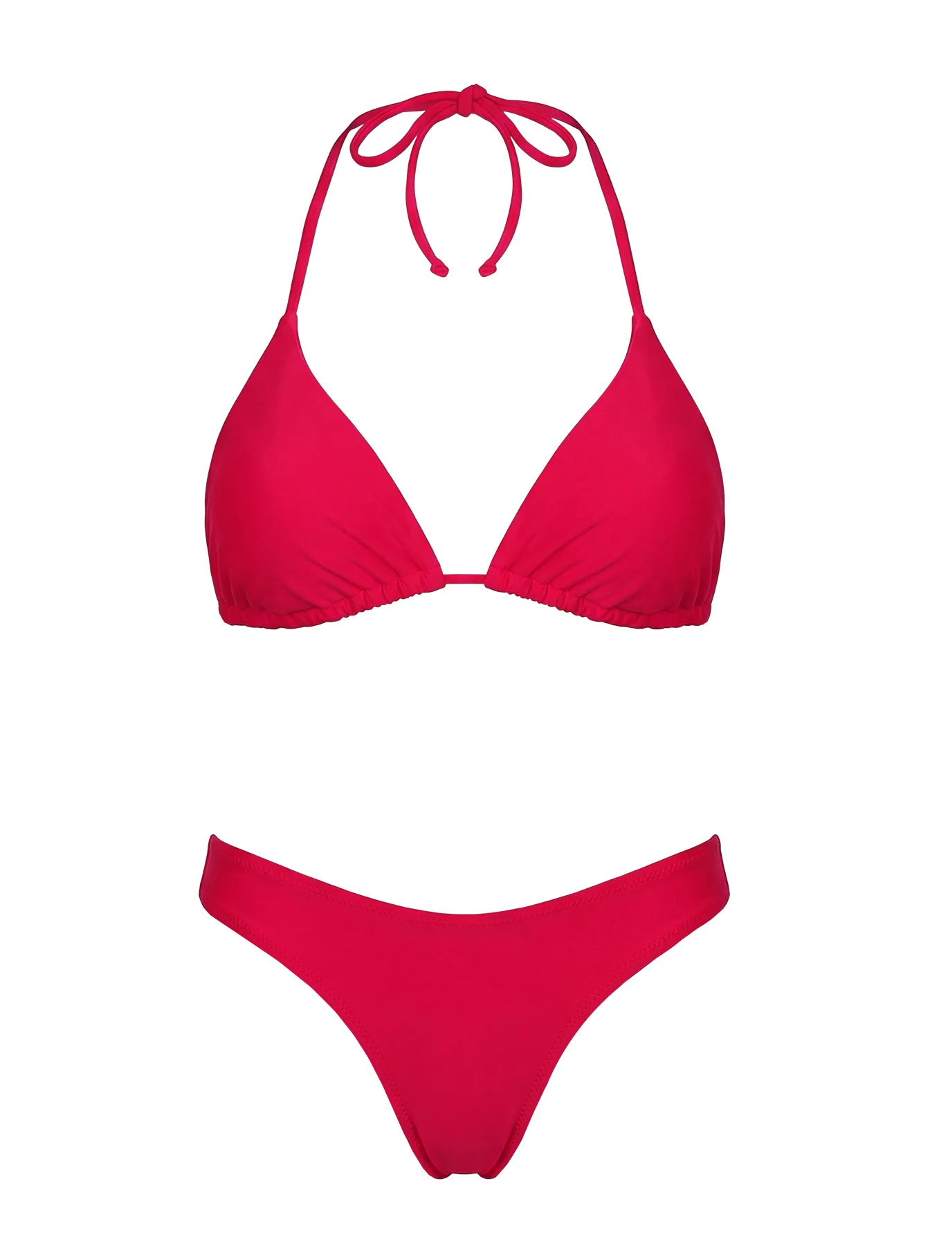 Jenner Triangle Bikini Top Red - Image 5