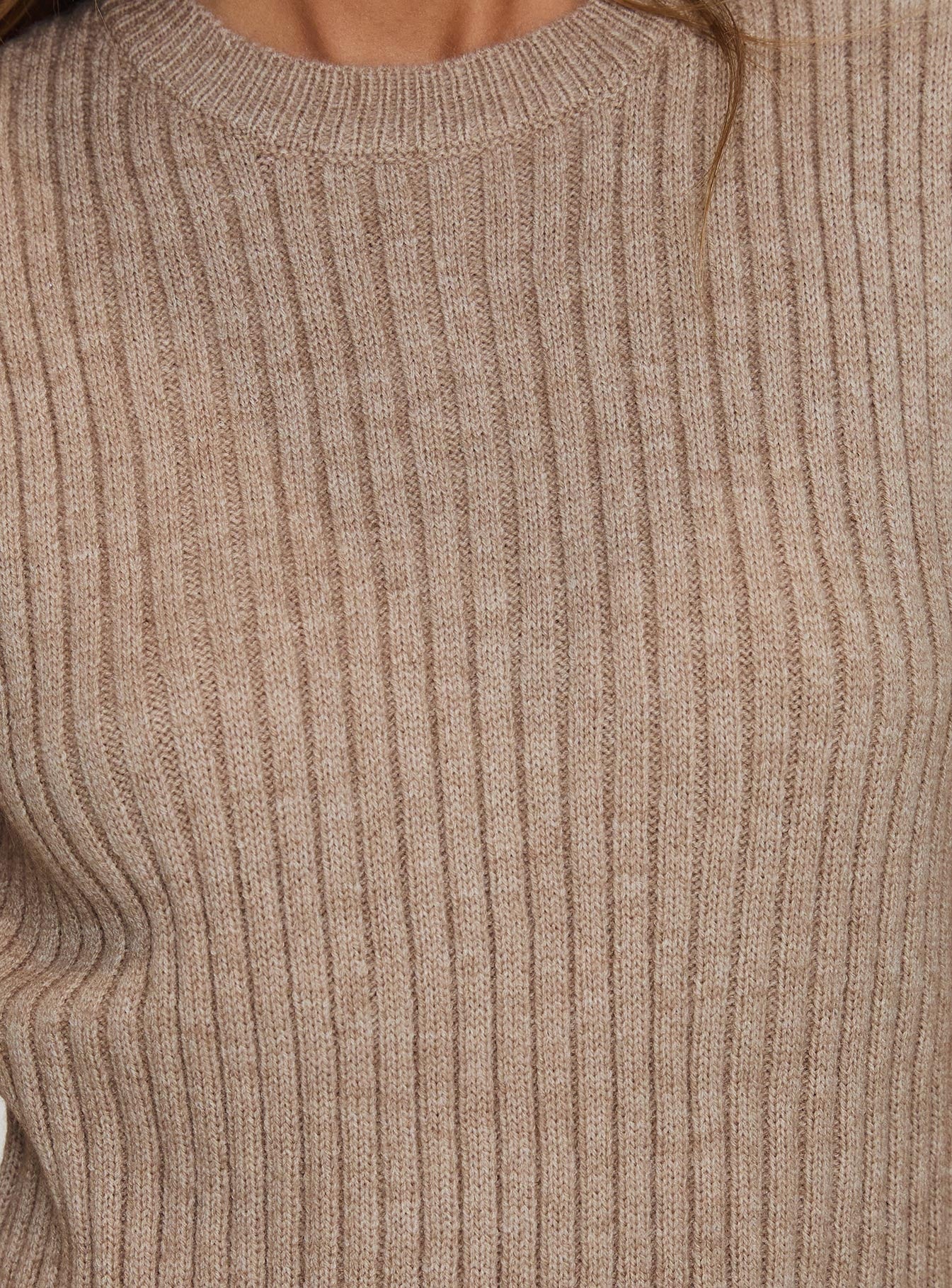 Jessabell Rib Sleeveless Top Mocha - Image 5