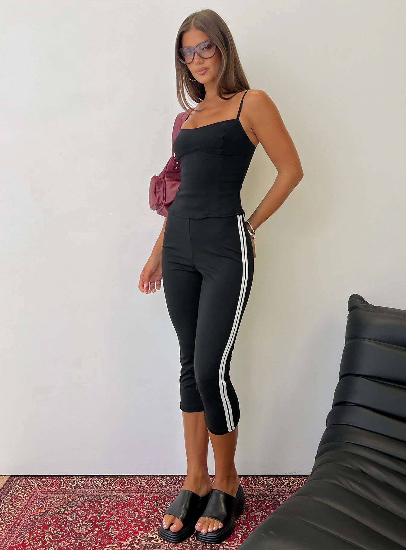 Jobey Capri Pants Black - Image 9