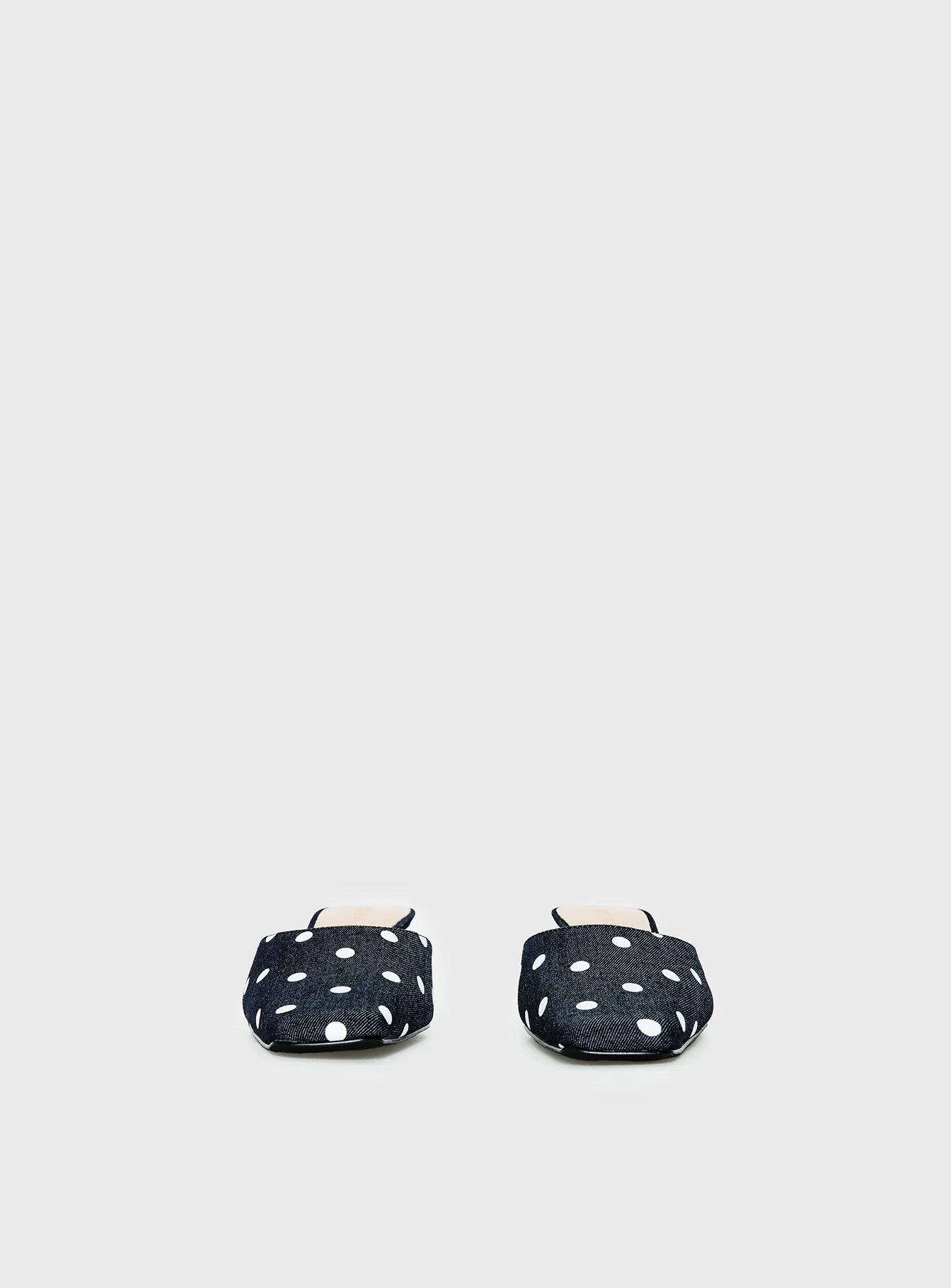 Kaelina Kitten Heels Denim Polka - Image 3