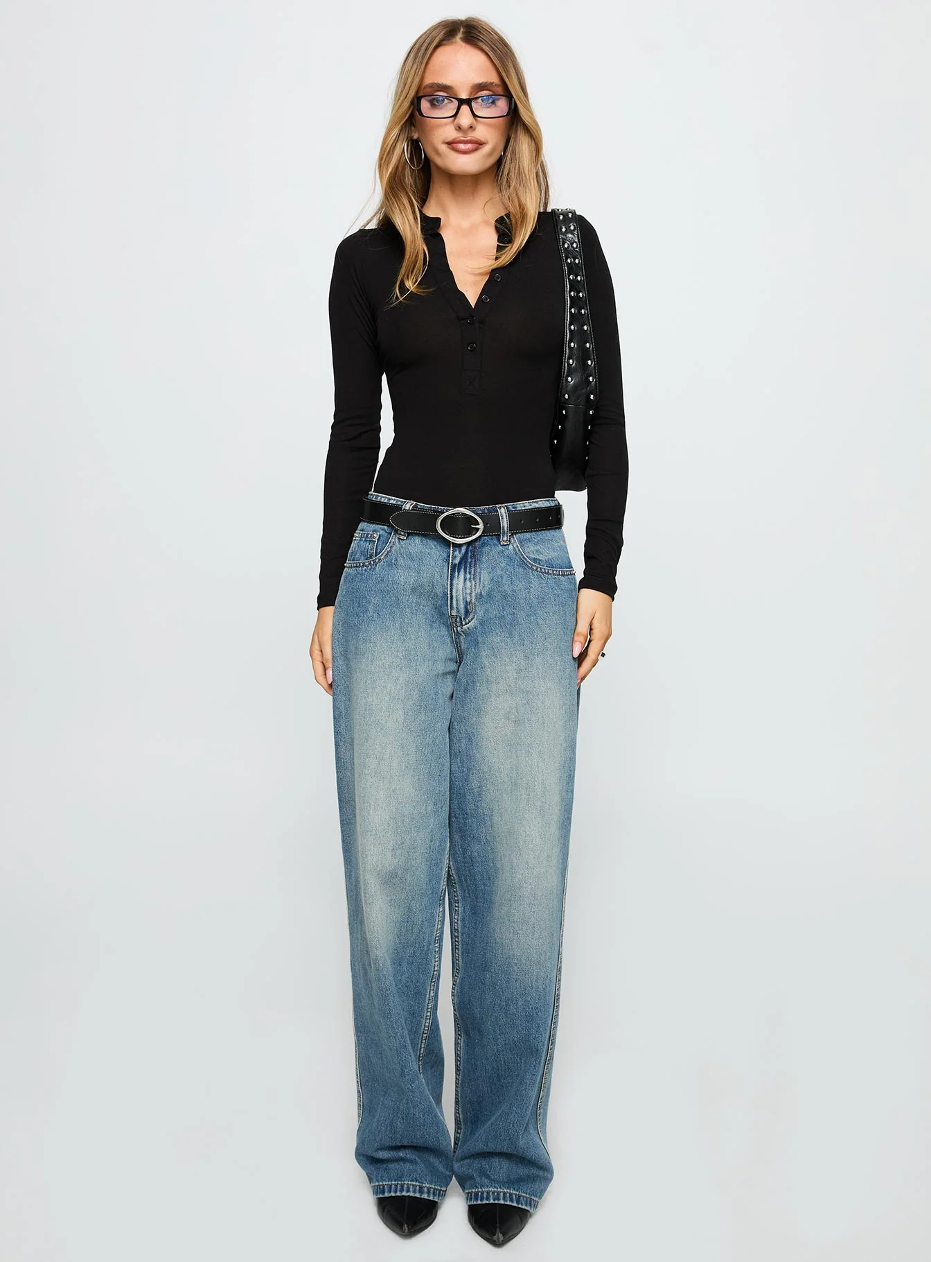 Kandis Long Sleeve Bodysuit Black - Image 6