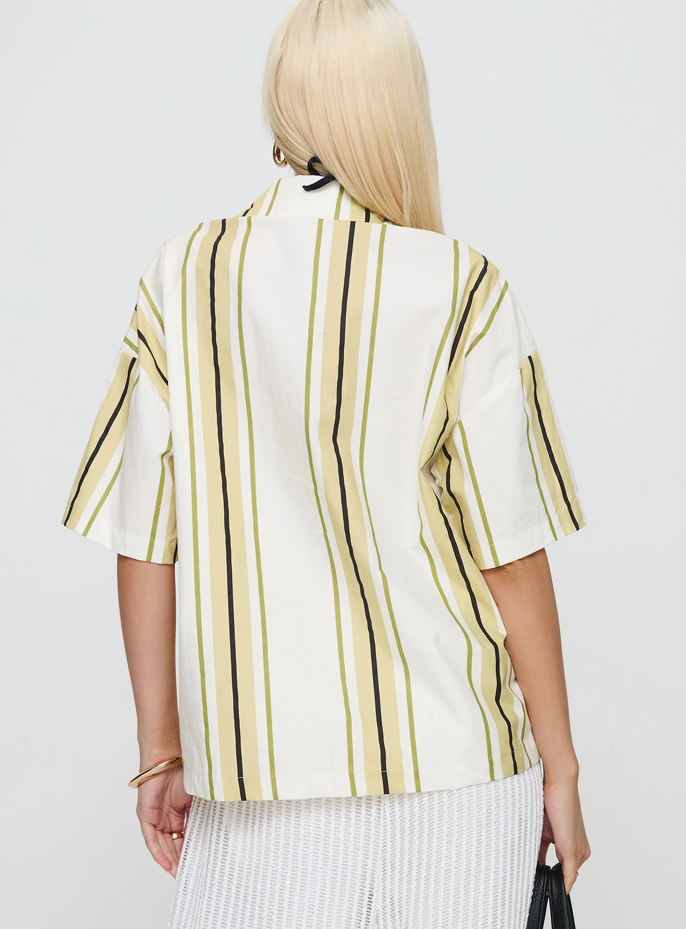 Karyn Top White / Yellow Stripe - Image 5