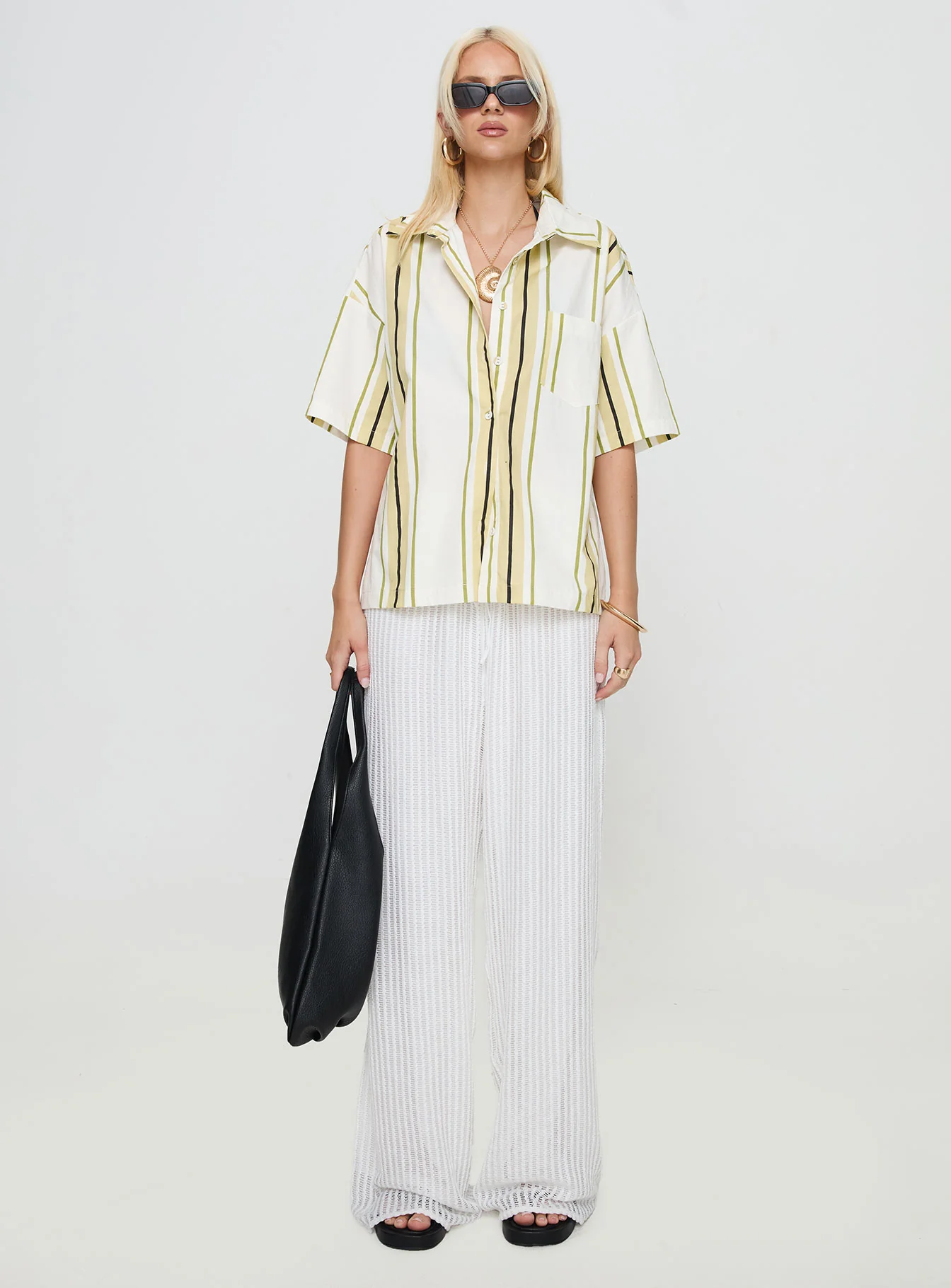 Karyn Top White / Yellow Stripe - Image 7