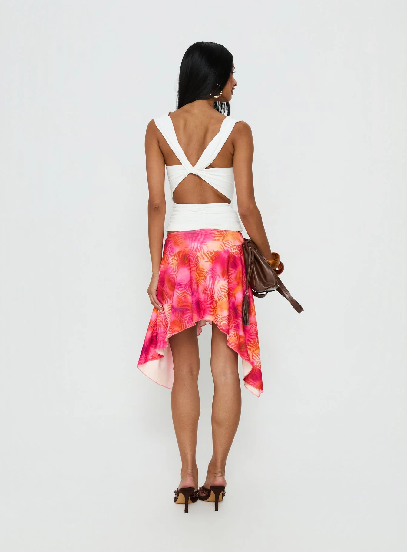 Kimberlee Asymmetrical Midi Skirt Multi - Image 5