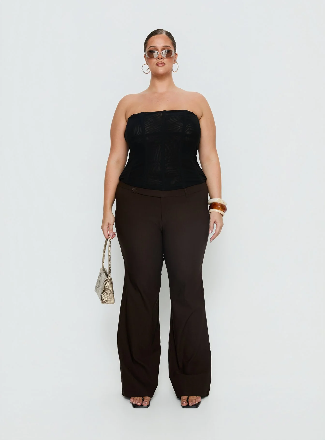 Kinkirk Flared Pants Chocolate Curve - Image 7
