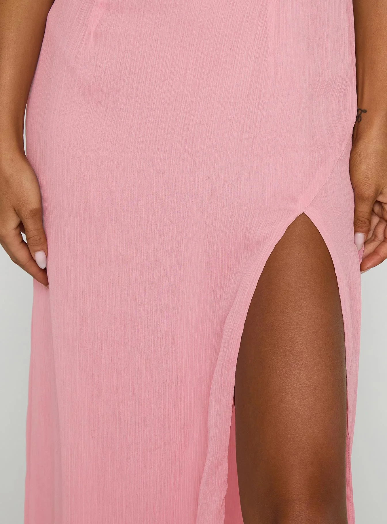 Kiss Of Life Chiffon Maxi Dress Pink - Image 6