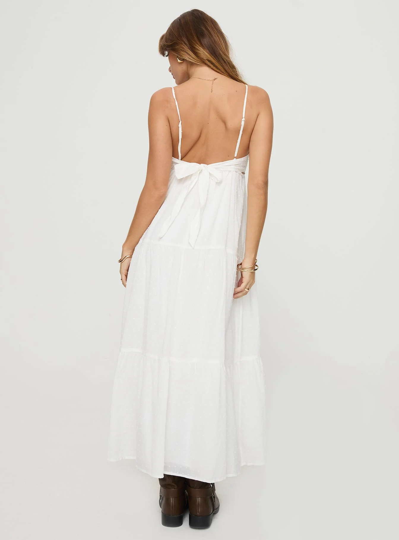 Koko Maxi Dress White - Image 5