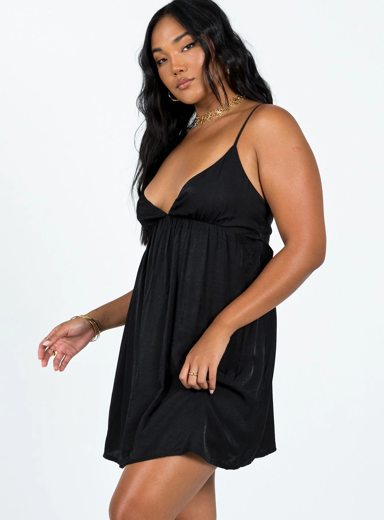 Koko Mini Dress Black - Image 3