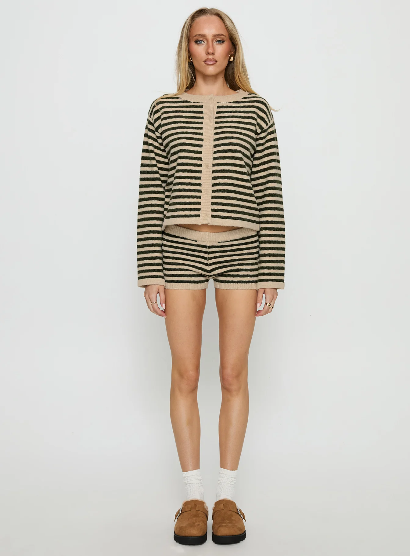 Kollens Knit Micro Short Beige Multi - Image 7
