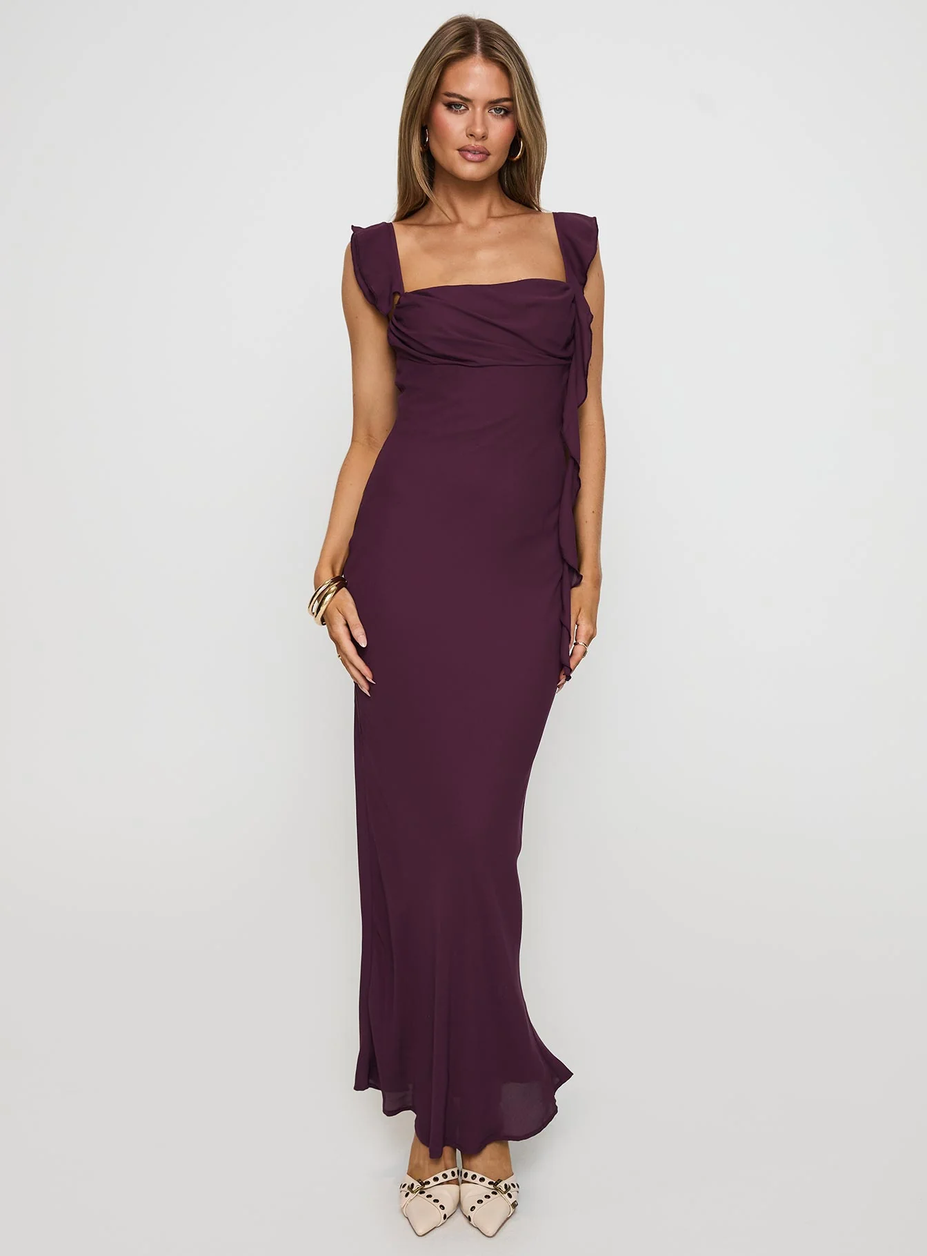 Lanai Maxi Dress Plum - Image 2