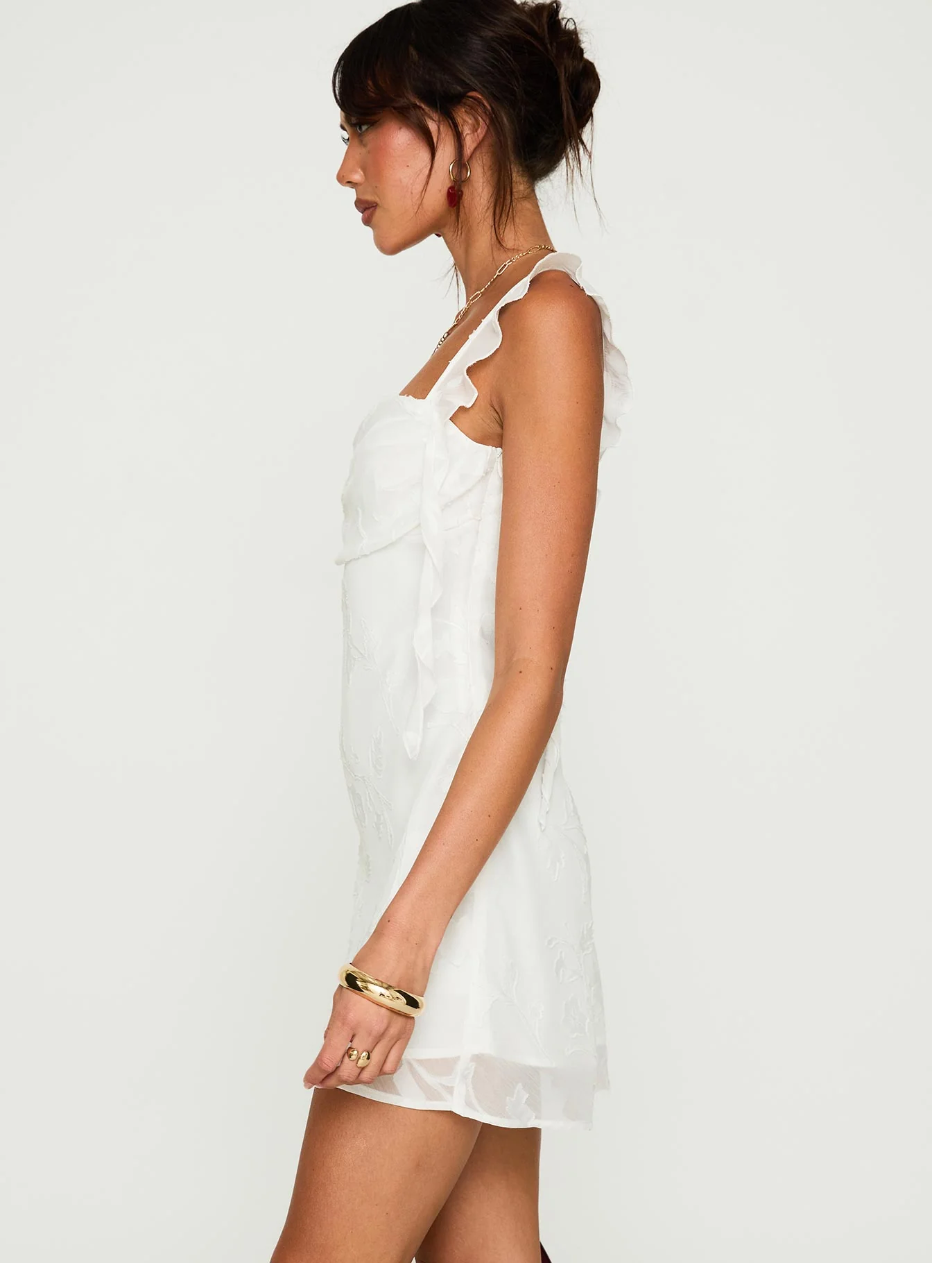 Lanai Mini Dress White Floral - Image 4