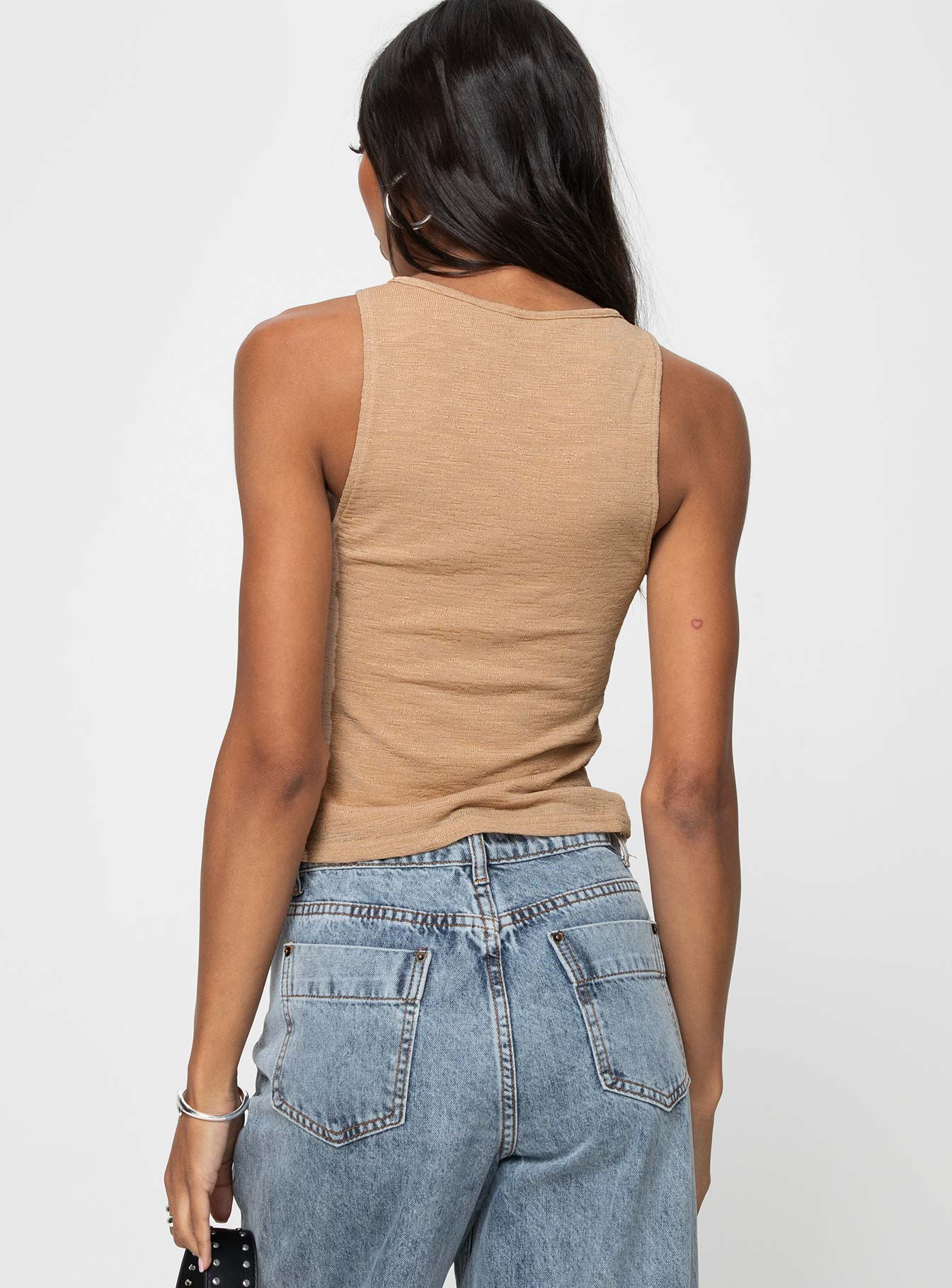 Lantau Tank Top Beige - Image 5