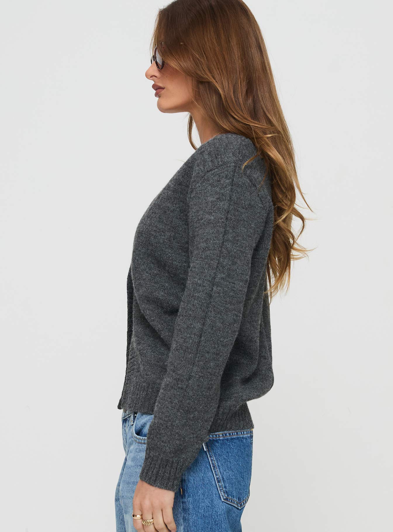 Larkins Cardigan Grey - Image 3