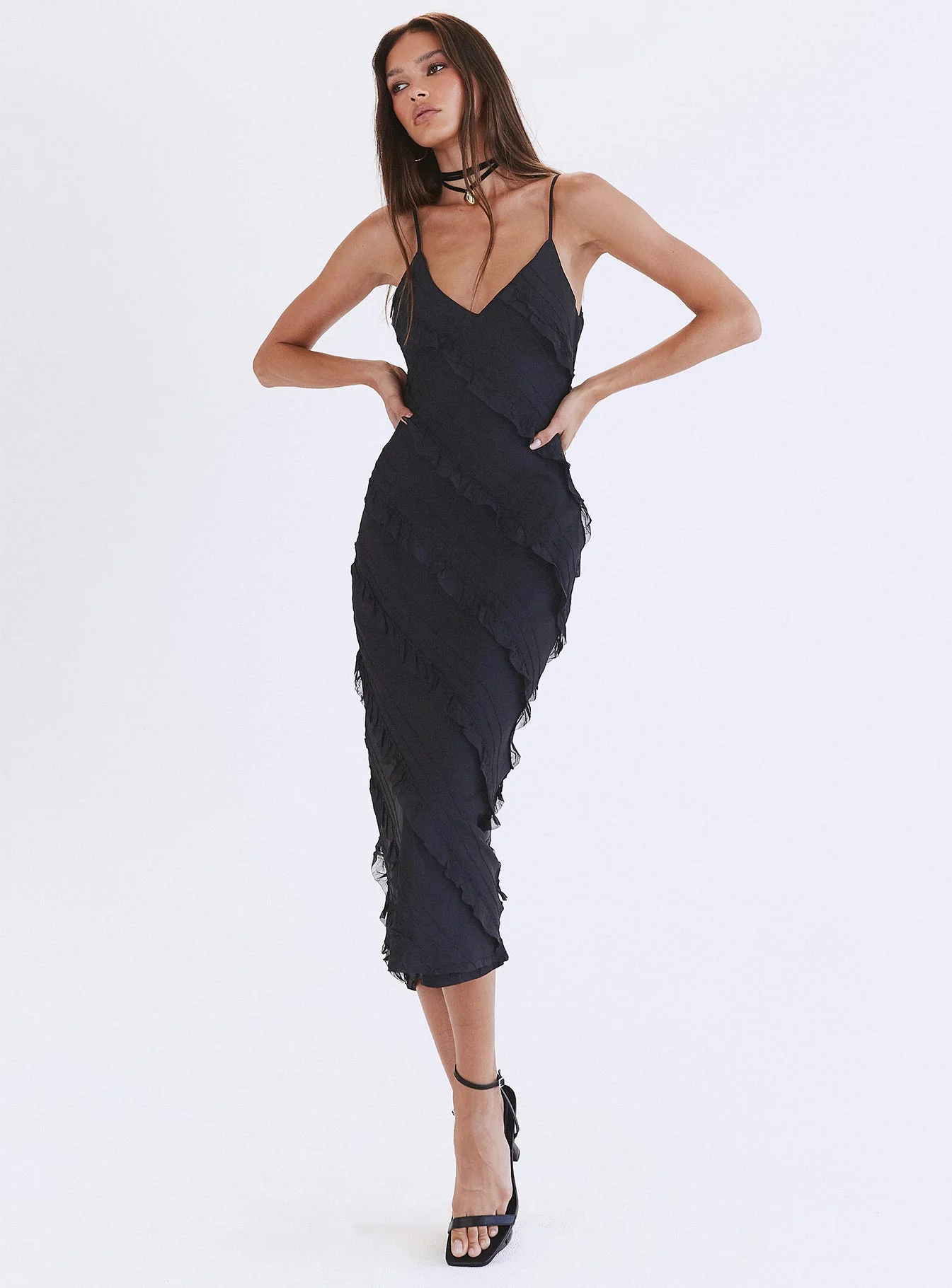 Lars Maxi Dress Black - Image 9