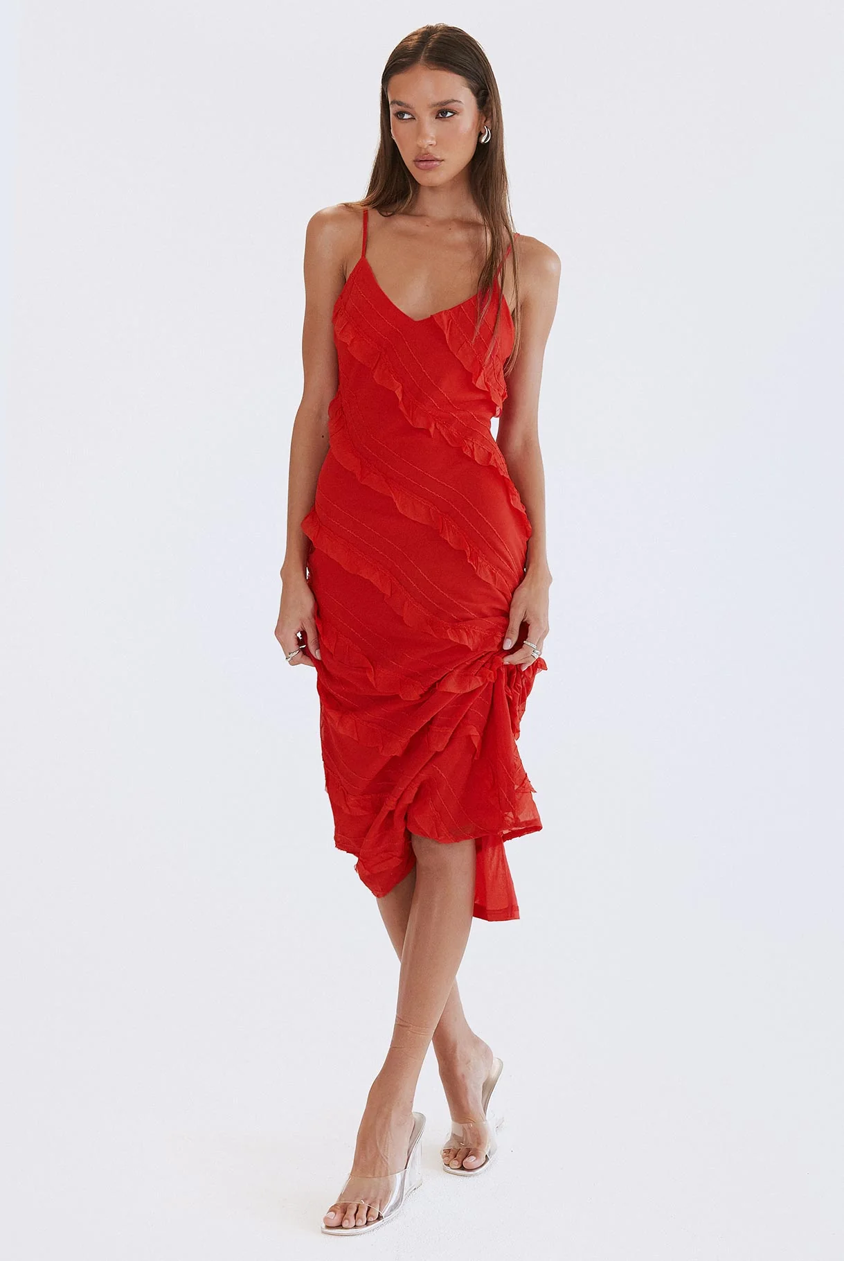 Lars Maxi Dress Red - Image 2