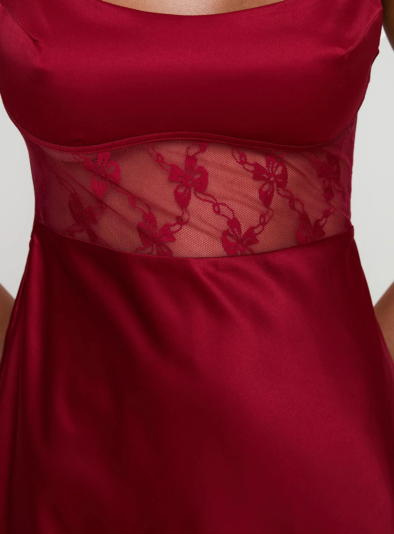 Le Tigre Lace Mini Dress Red - Image 5