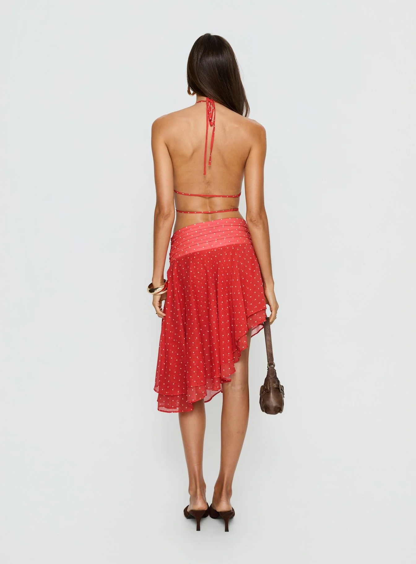 Legacy Midi Skirt Tomato Polka - Image 5