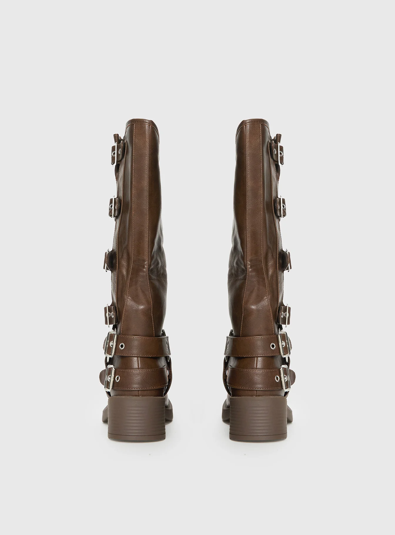 Buckle Down Boots Brown - Image 4
