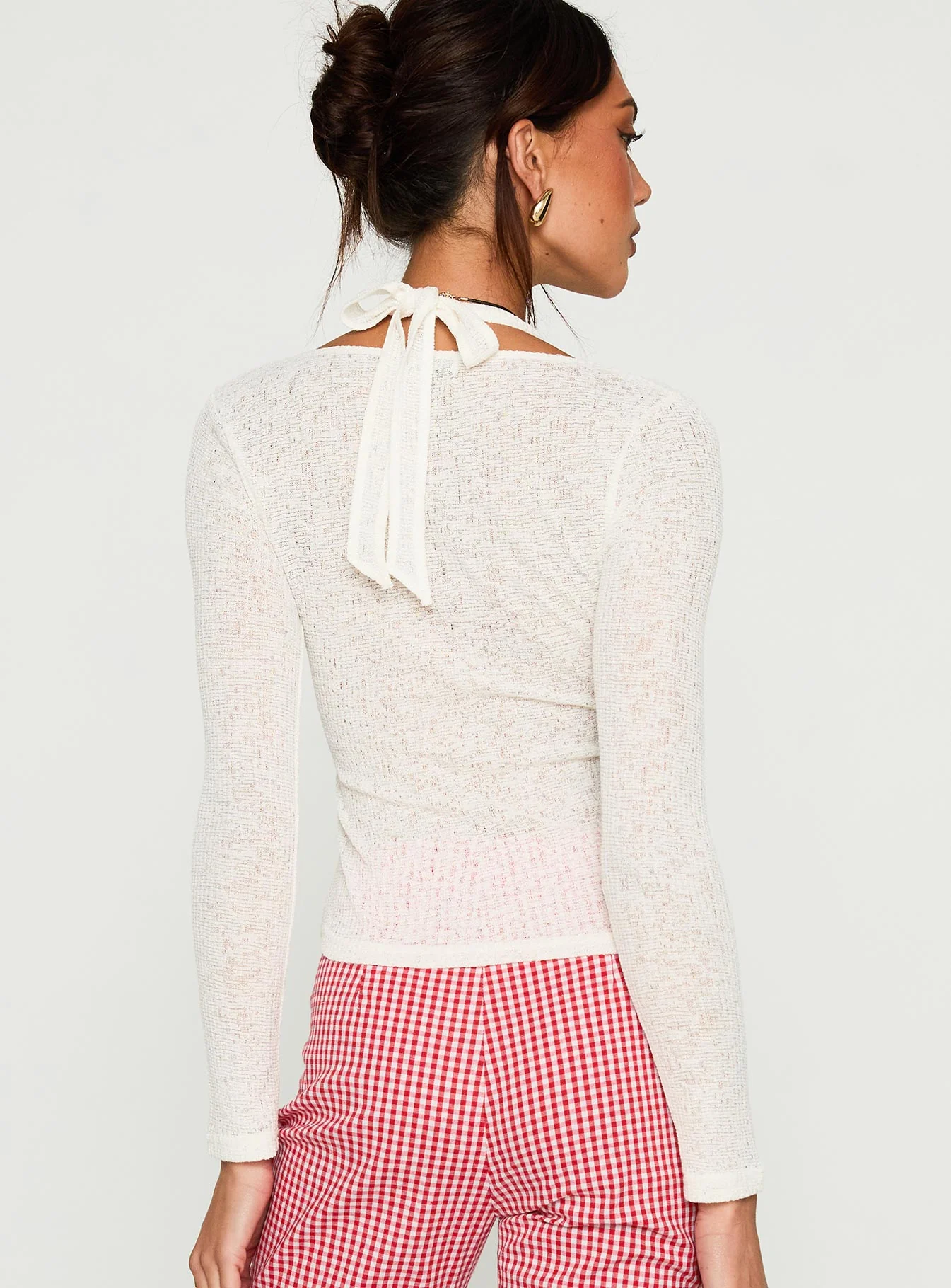 Levitating Long Sleeve Top White - Image 5