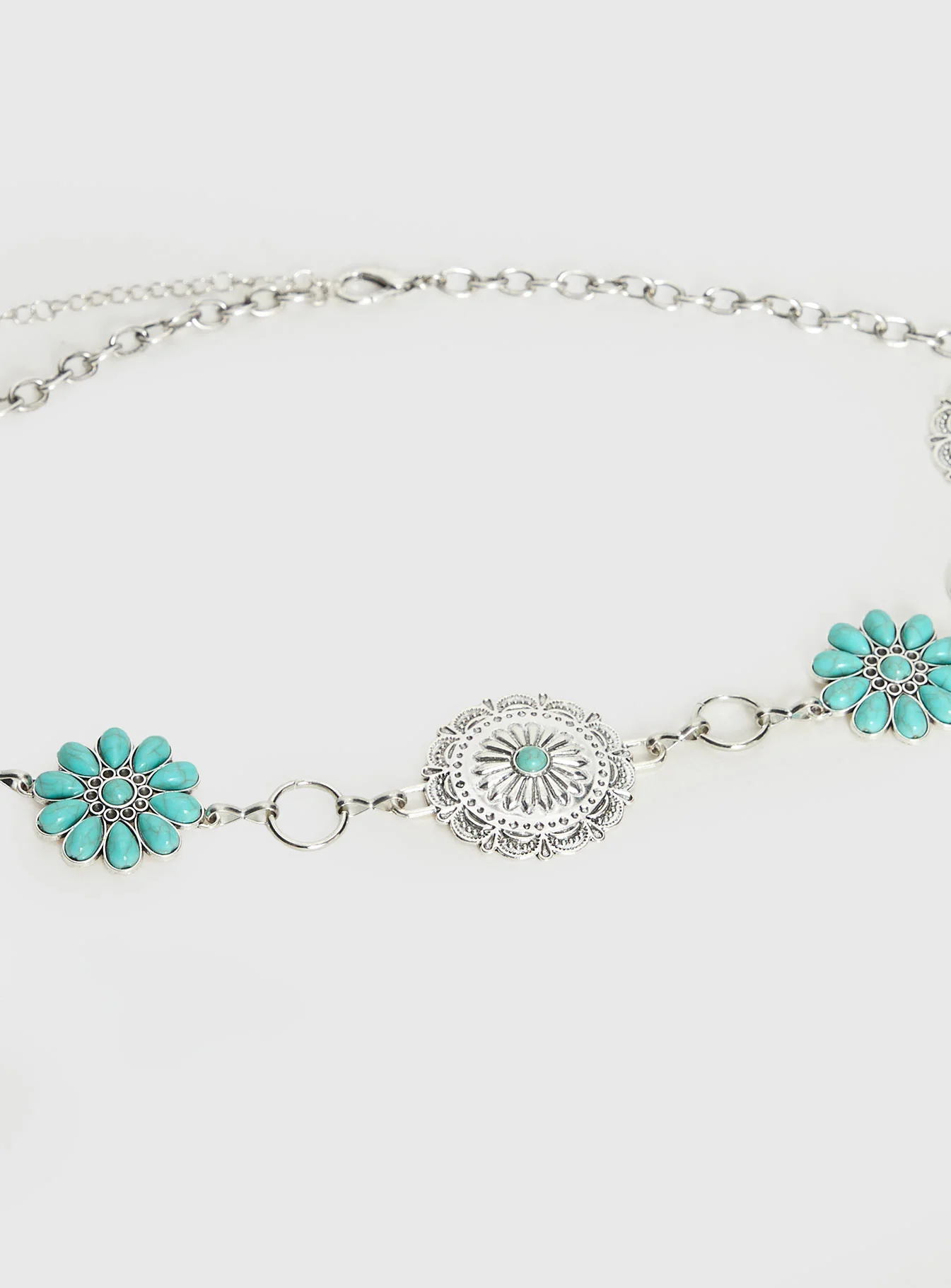 Like A Charm Chain Belt Silver / Blue - Image 3