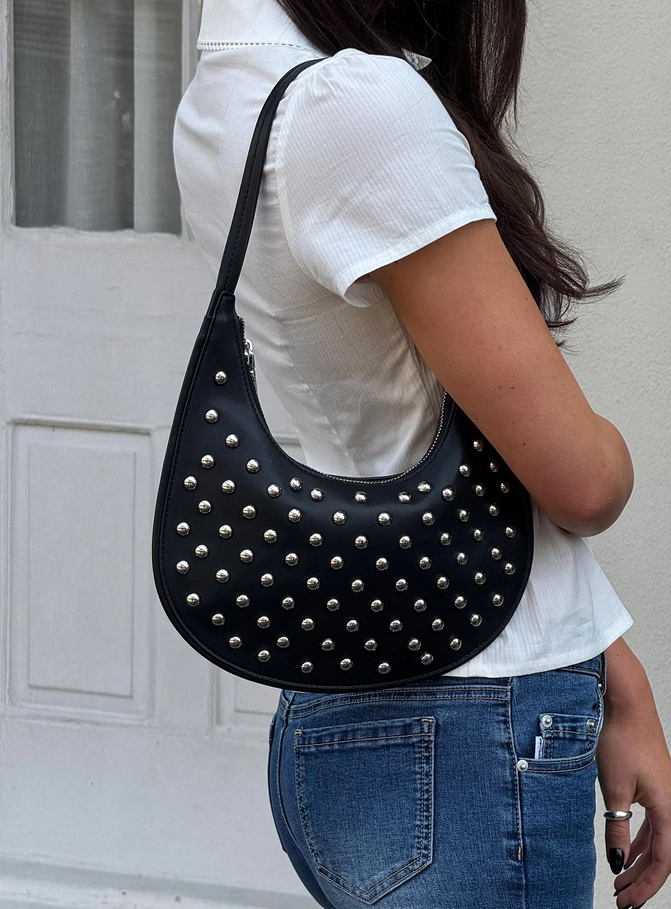 Like A Daydream Studded Bag Black - Image 5