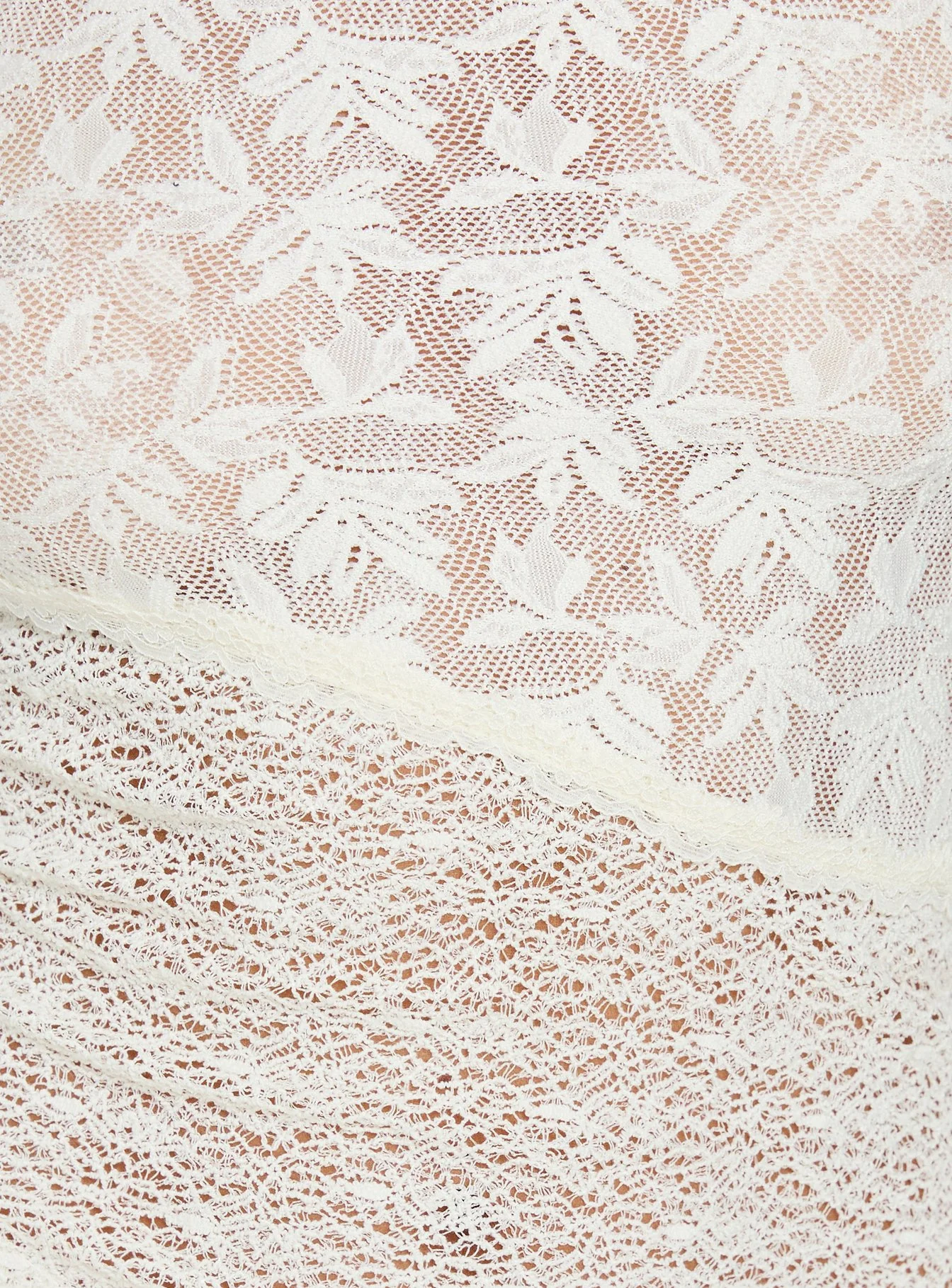 Lirienne Sheer Asymmetrical Top Cream - Image 6