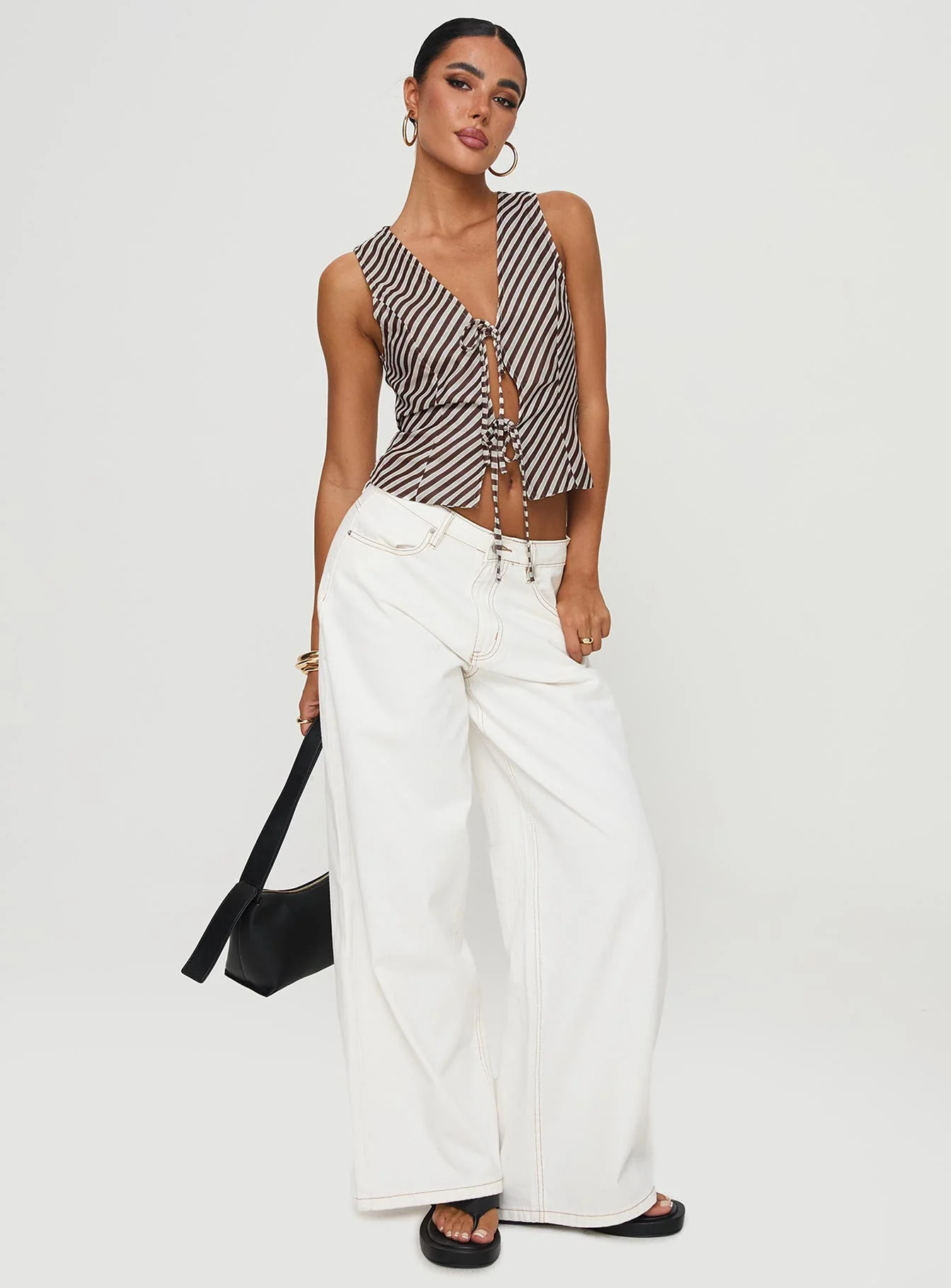 Lishar Top Brown Stripe - Image 3