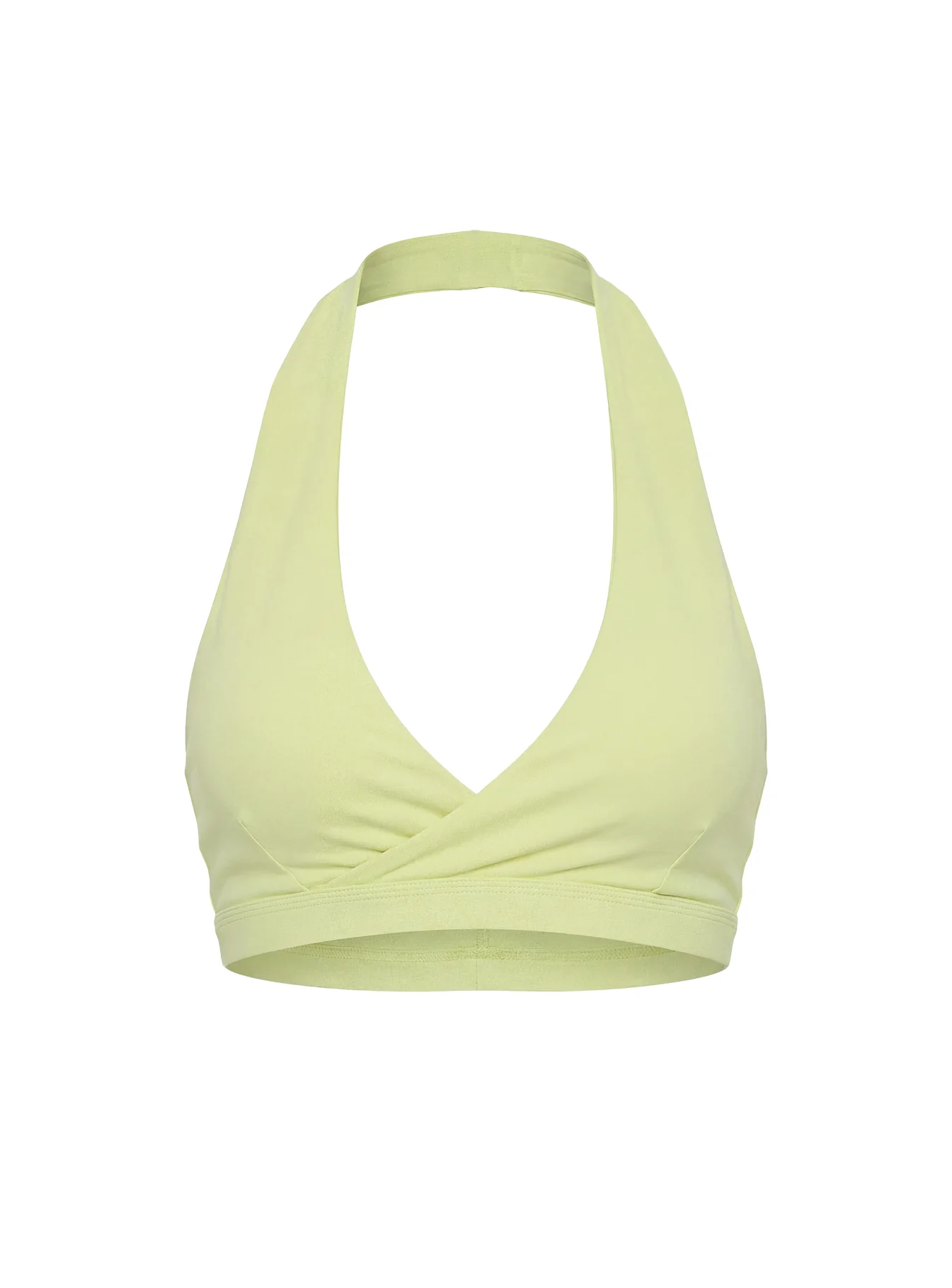 Lock In Active Halter Crop Top Lemongrass - Image 14