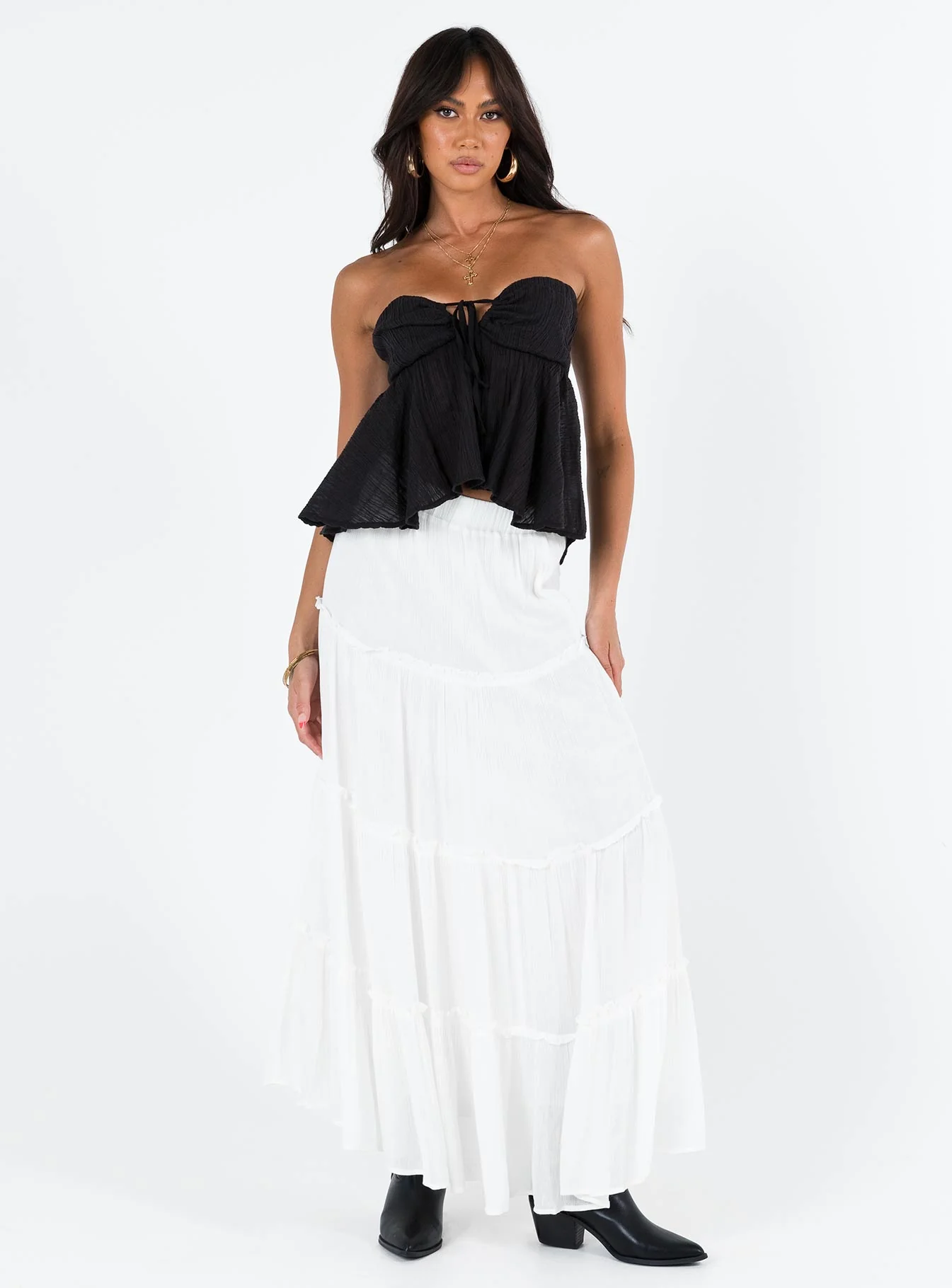 Long Summer Nights Top Black Low Impact - Image 4