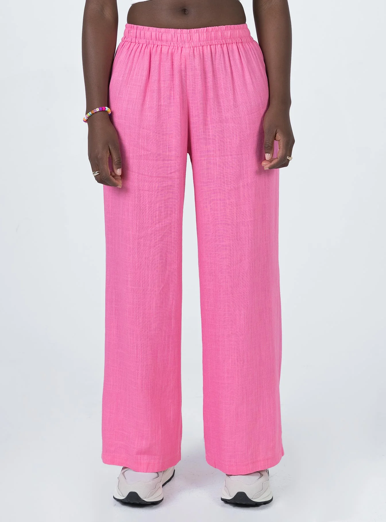 Louis Linen Blend Pants Pink - Image 2